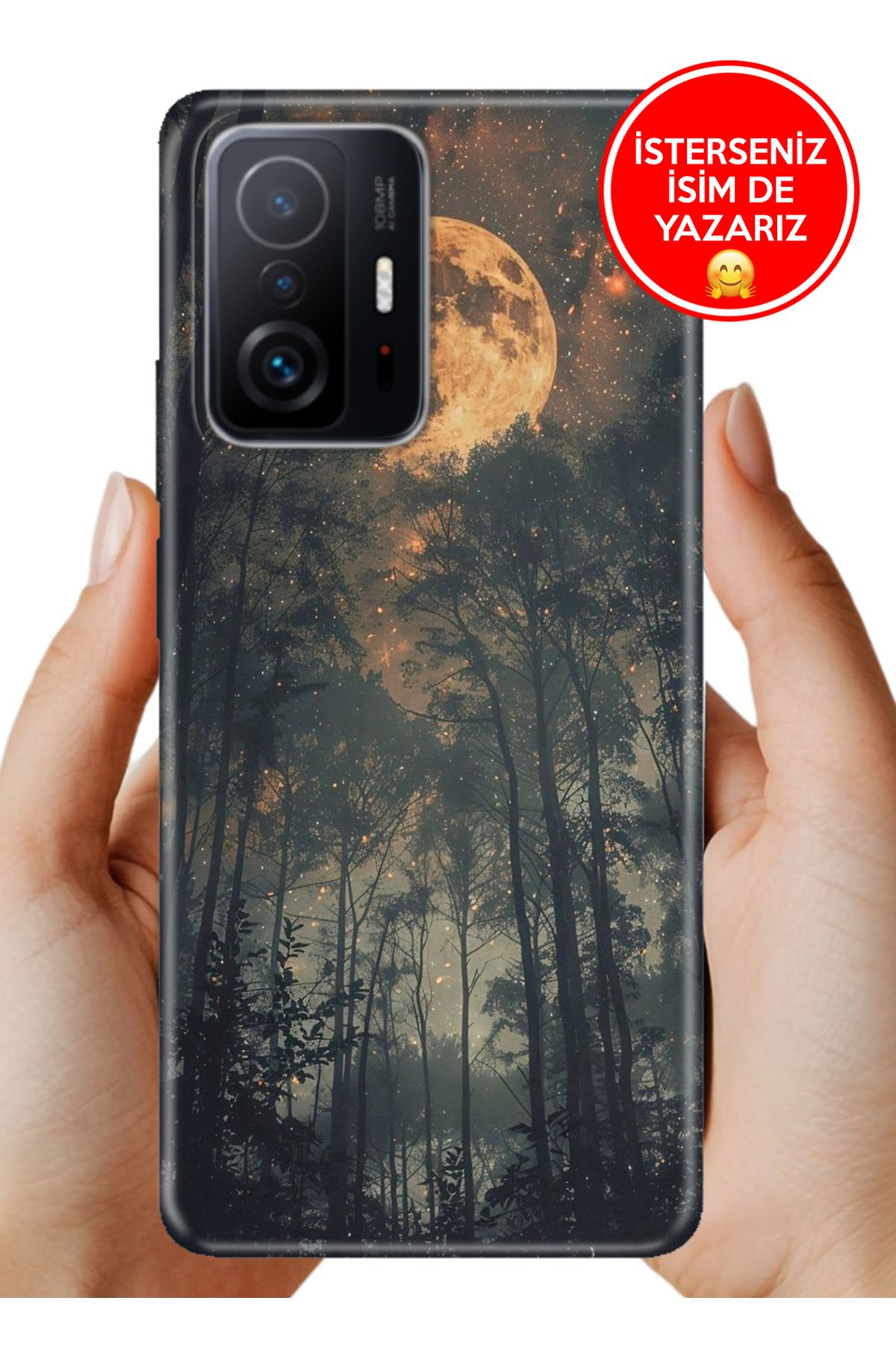 Cekuonline Xiaomi Mi 11T- 11T Pro Kılıf Kamera Korumalı Full Desen Arka Silikon KorkutanOrman