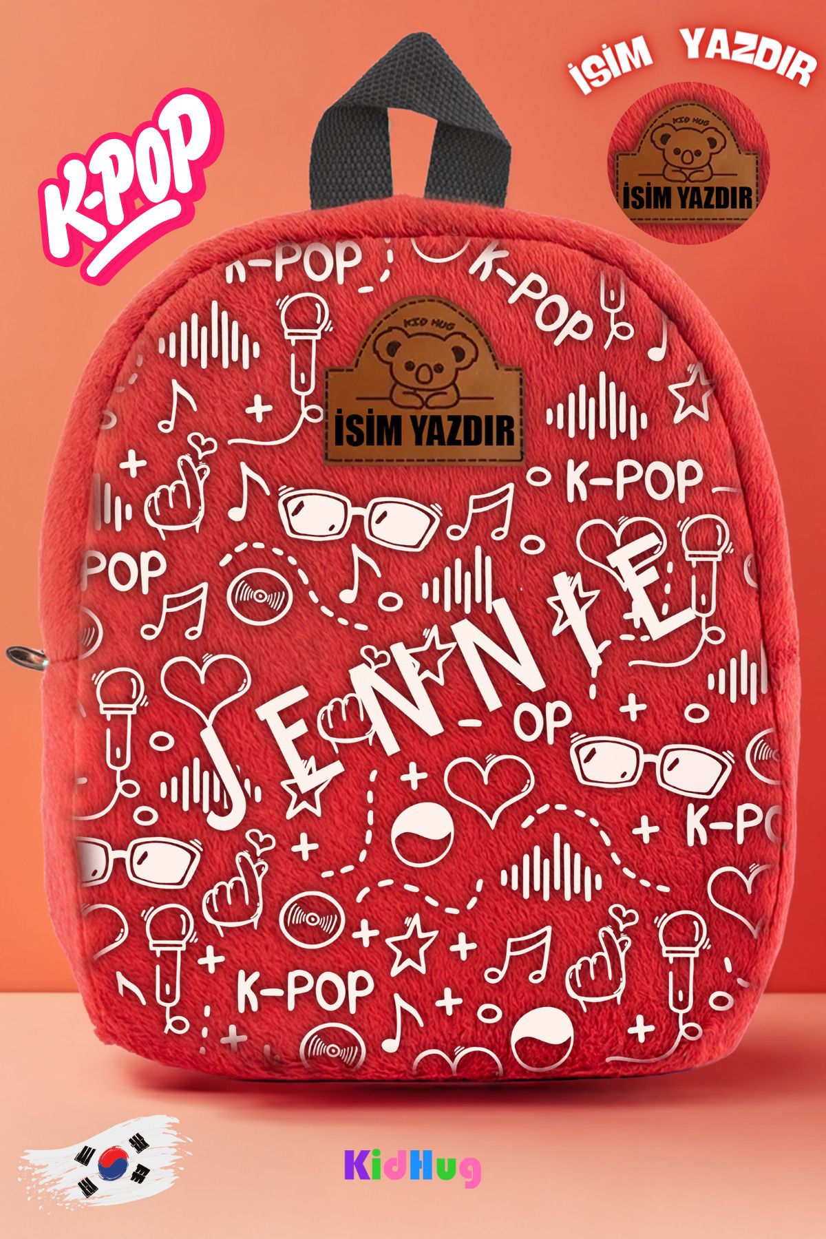 کوله پشتی دخترانه و پسرانه بچگانه BLACKPINK JENNIE K POP PRINTED BAG CHILDREN PREMIUM بین 0 8 سال کیف KidHug