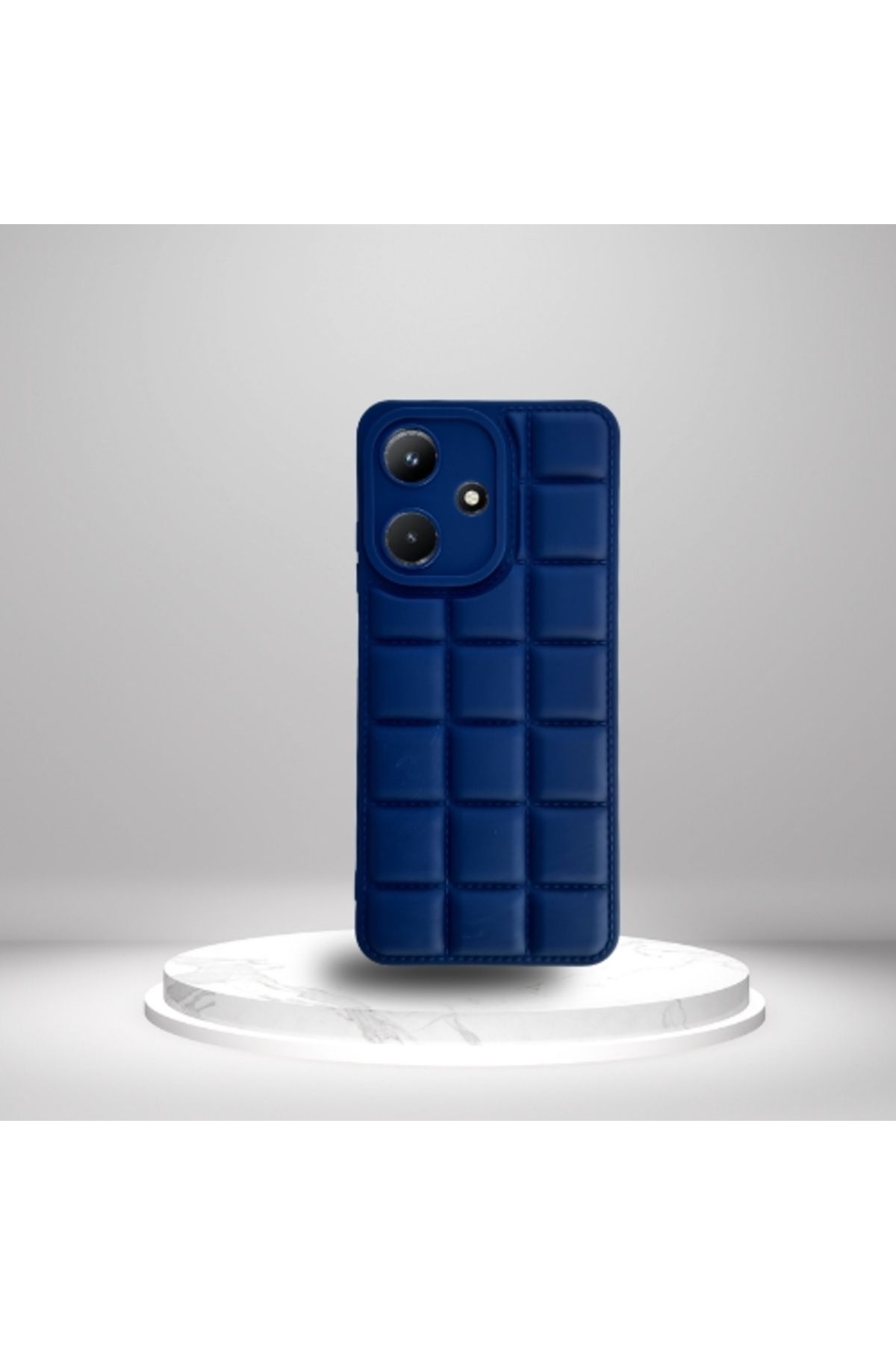 Skygo İnfinix Hot 30İ Uyumlu Silikon Madlen Case LACİVERT