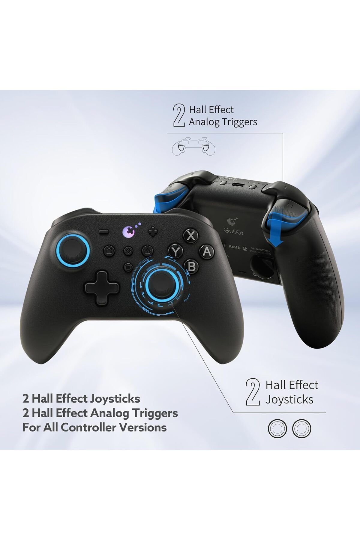 gulikit-KK3 PRO Controller Kingkong 3 Pro Switch Controller (No Drift) for Switch/PC/Android/MacOS/i 5