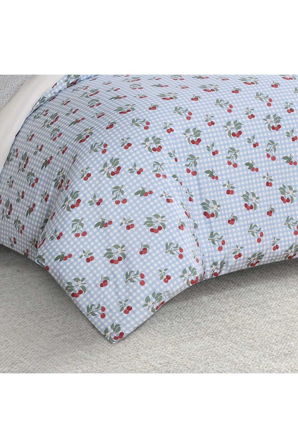 Orange Bed & Bath-Cherries | 8-Piece Single Duvet Set 3
