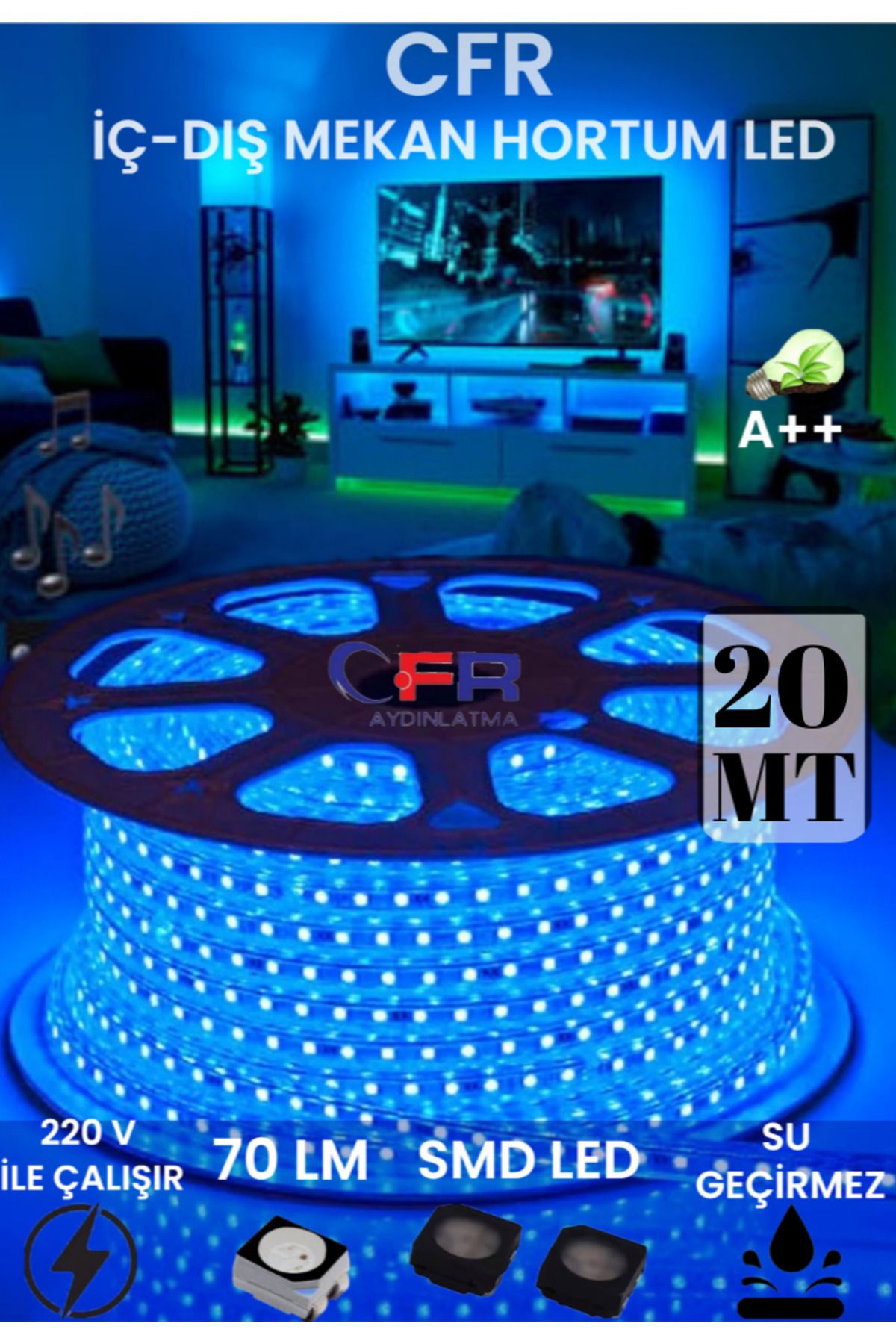 LED Hortum Esnek Şerit Led Beyaz,mavi,günışığı,amber,yeşil Rengi/2,3,4,5,10,15,20,25,50,100 Mt