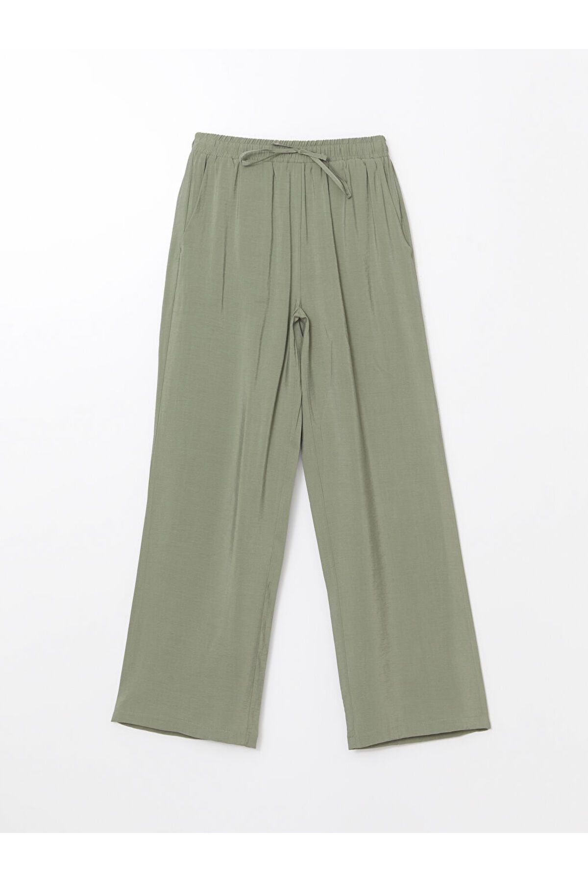 LC Waikiki-Xside Khaki Elastic Waist Women's Trousers 5