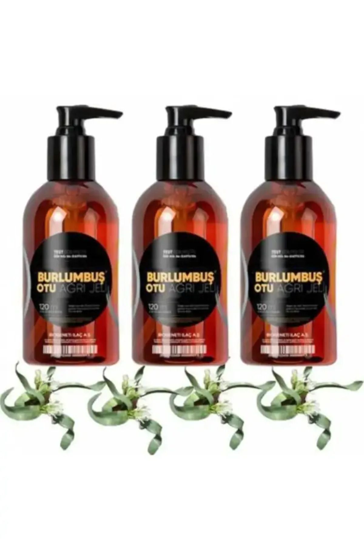 Natural Creams Burlumbuş Otu Doğal Jeli 120ml / Burlumboosh Pain Gel 120ml X 3 ADET