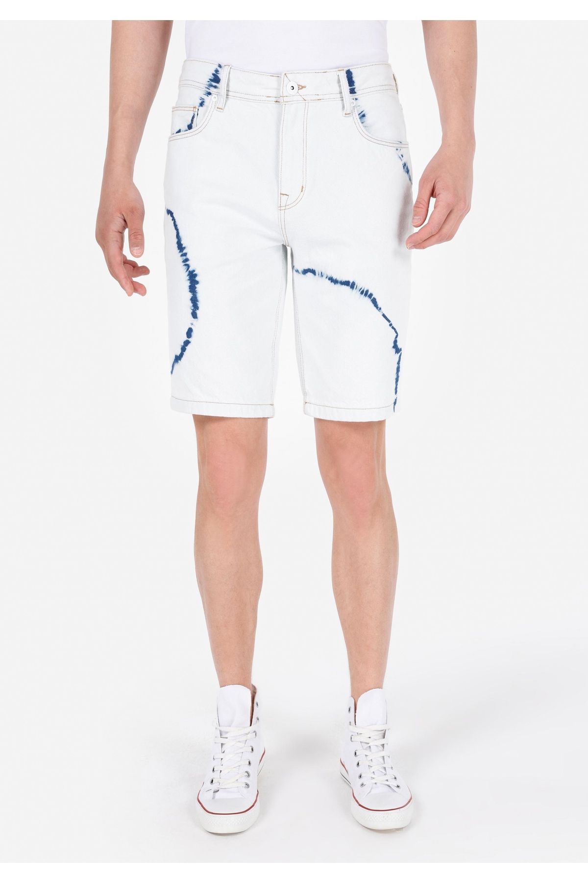 Colin's-Přírodní džínové šortky Regular Fit se středním pasem 4