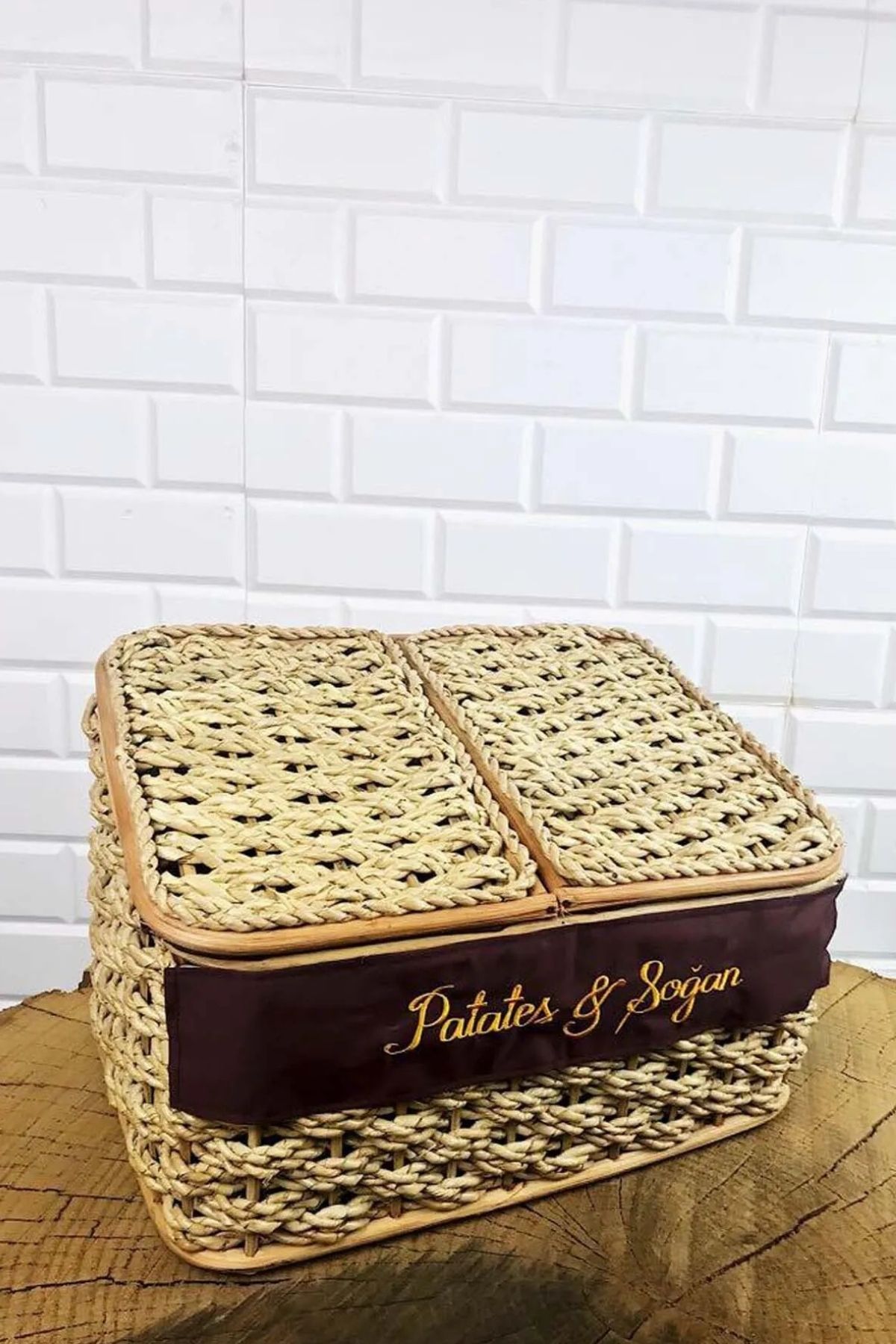 BUTİK1AVM Patates Soğan sepeti çift bölmeli
