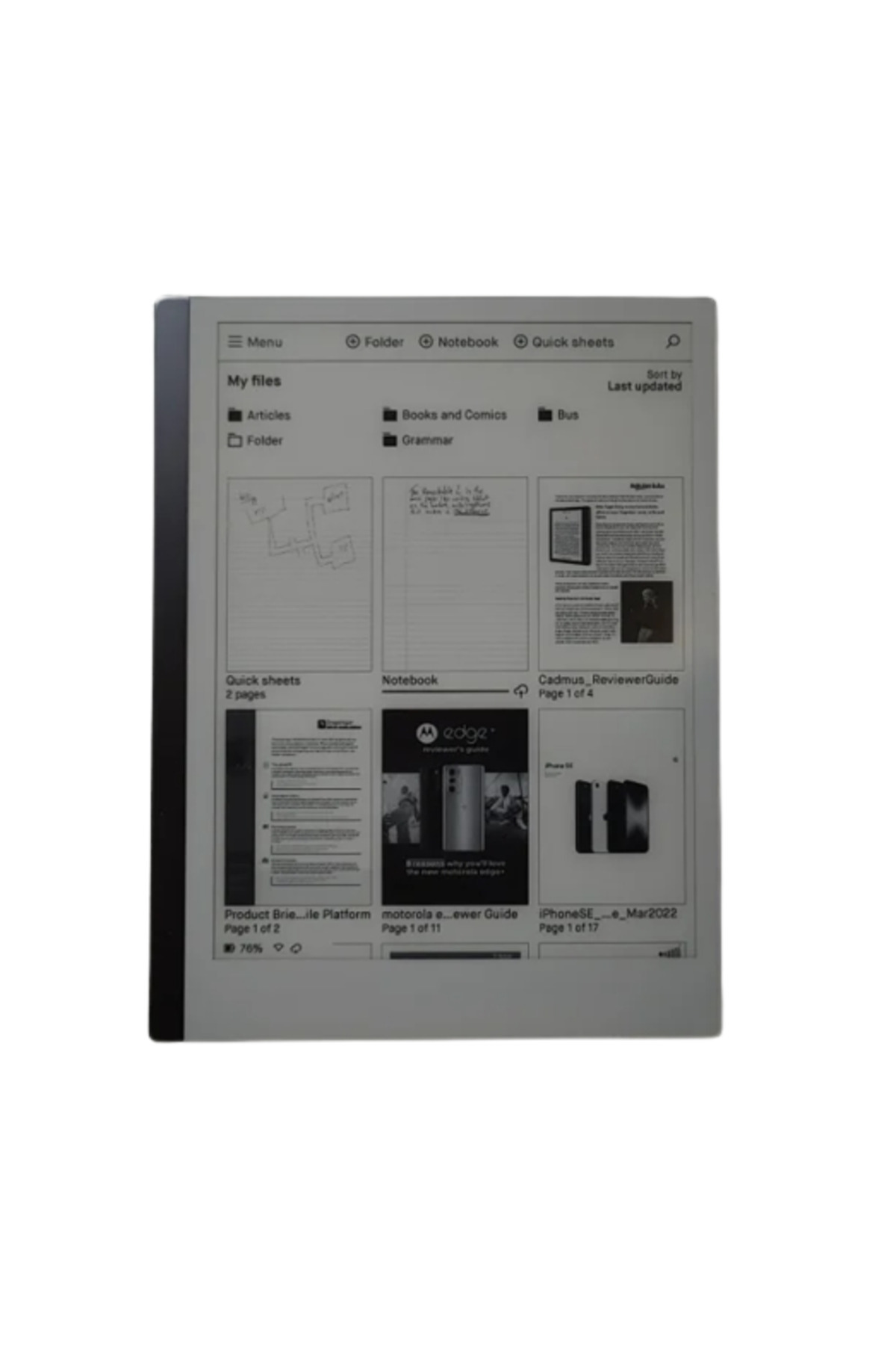 remarkable-Tableta ePaper reMarkable 2, 10.3" Monocrom Multi-point touch, 1 GB RAM, 8 GB, Wi-Fi, Negru 3