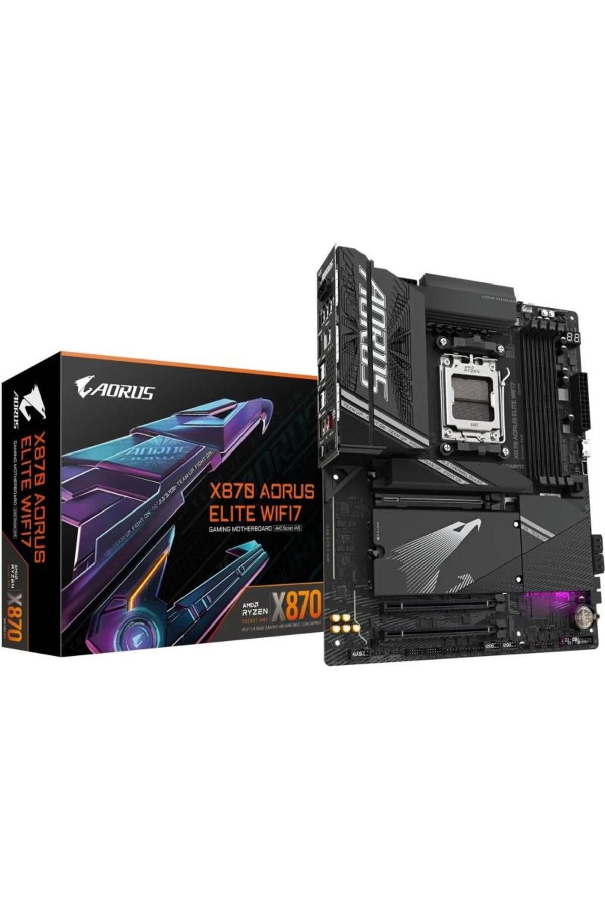Gigabyte-Placă de bază GIGABYTE X870 AORUS ELITE WIFI7, AMD X870, AM5, ATX, DDR5 5