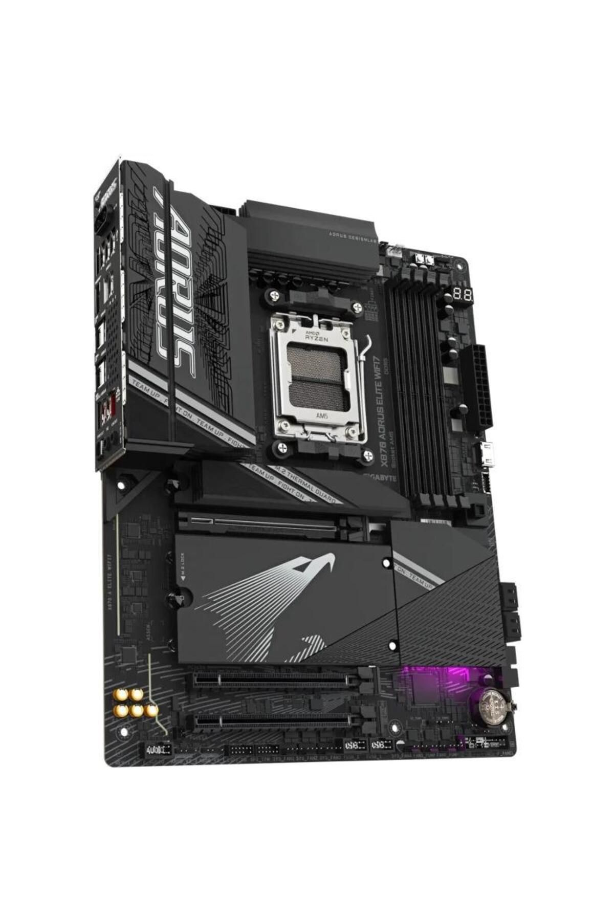 Gigabyte-Placă de bază GIGABYTE X870 AORUS ELITE WIFI7, AMD X870, AM5, ATX, DDR5 3