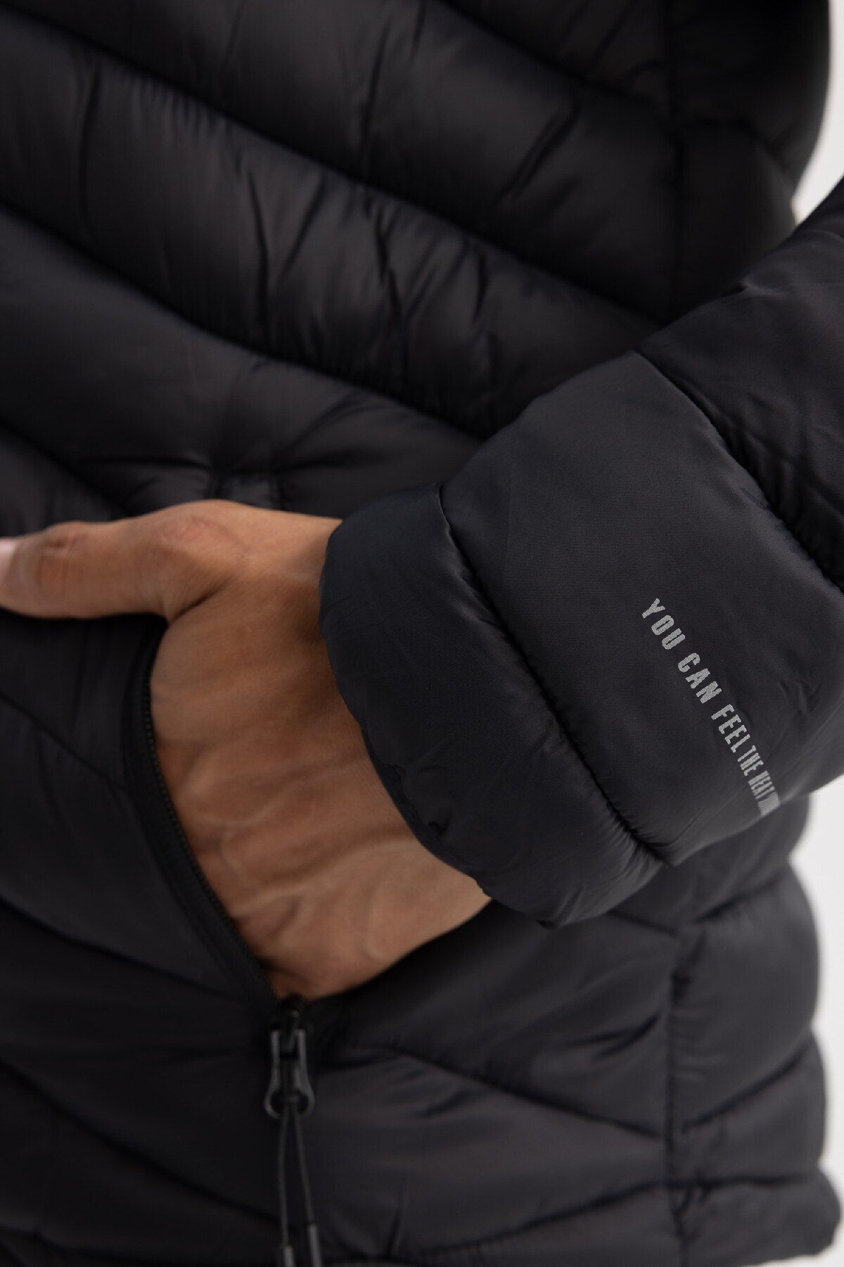DeFacto-Jachetă pufă cu glugă Fit Water Repellent A3034ax23au 8