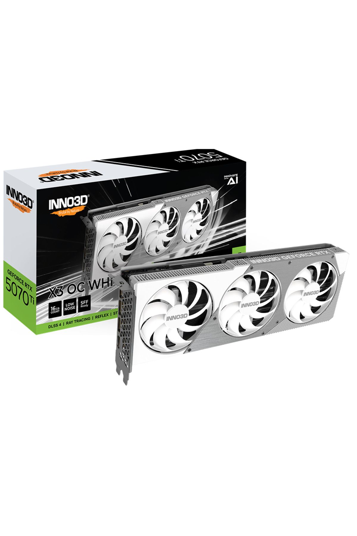 INNO3D-Placa video INNO3D GeForce RTX 5070 Ti X3 OC WHITE 16GB GDDR7 256-bit DLSS 4.0 2