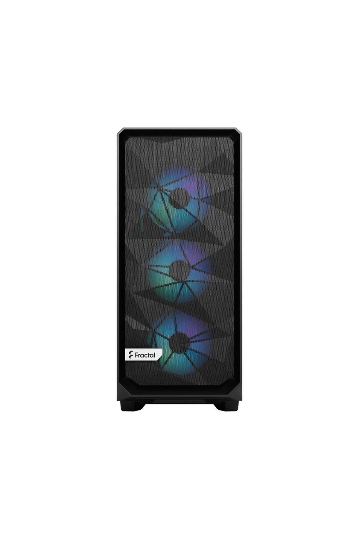 Fractal Design-Fractal Design Meshify 2 Compact Lite RGB Case, Middle Tower, without power supply, ATX (Black) 2