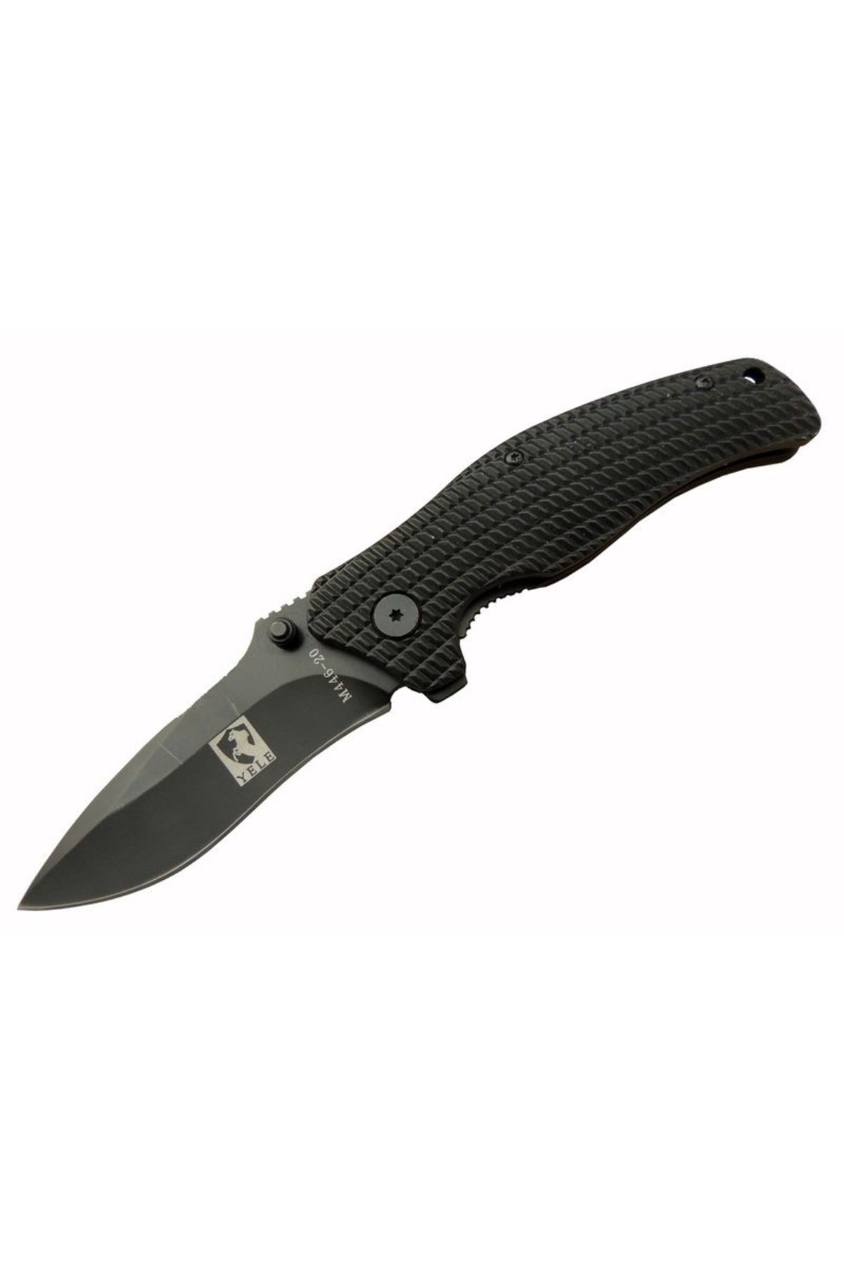 TimeStart Yele M446 Siyah Kamp Çakı 20cm - Yarı Otomatik, Kemerlikli