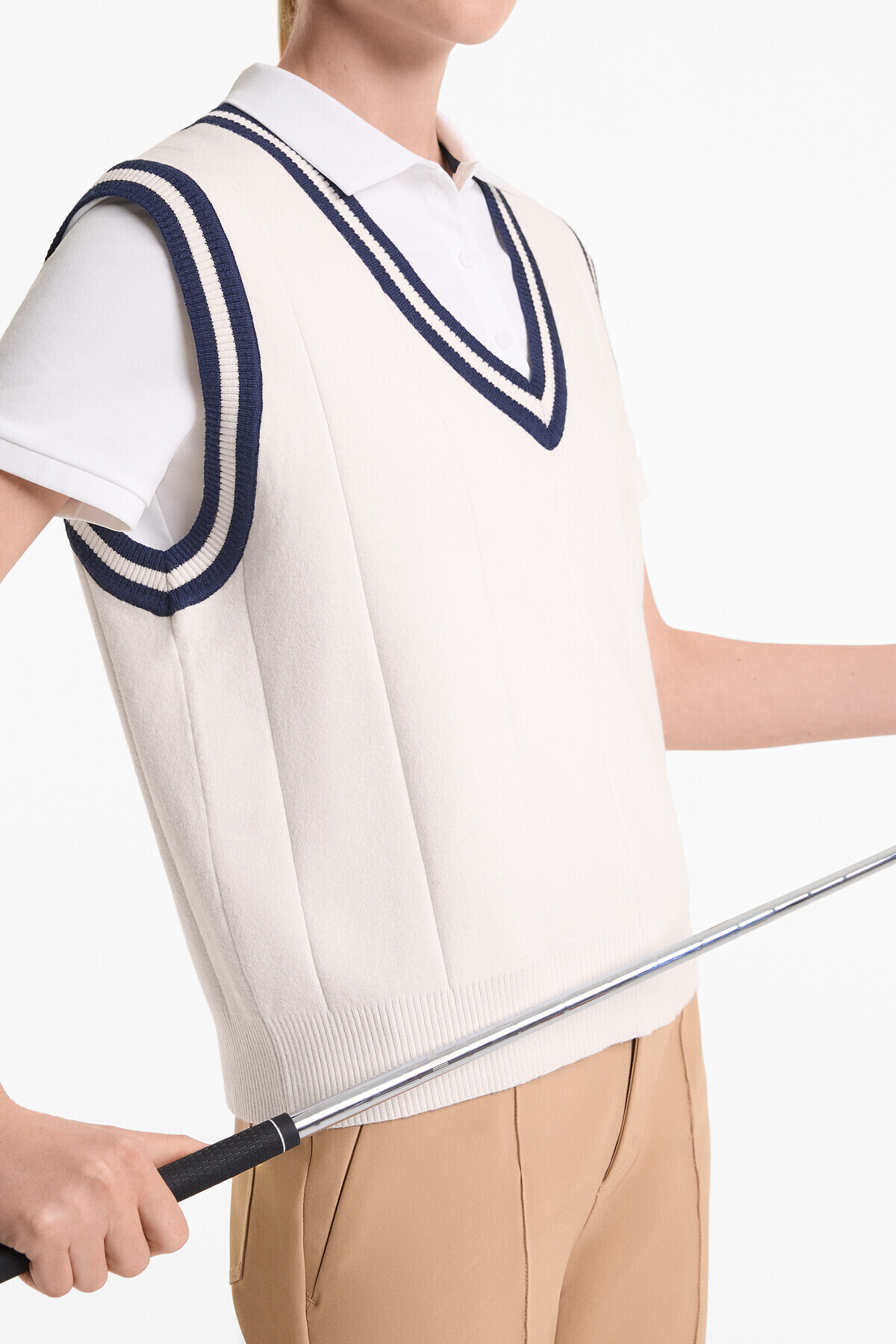 Oysho-Contrast trim knit gilet 7