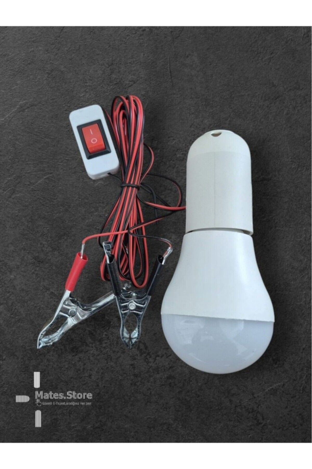 optana Akü Kutup Başı Bağlantılı 4 Metre Taşınabilir Aydınlatma Işığı Seyyar LED Lamba 5W LED Lamba