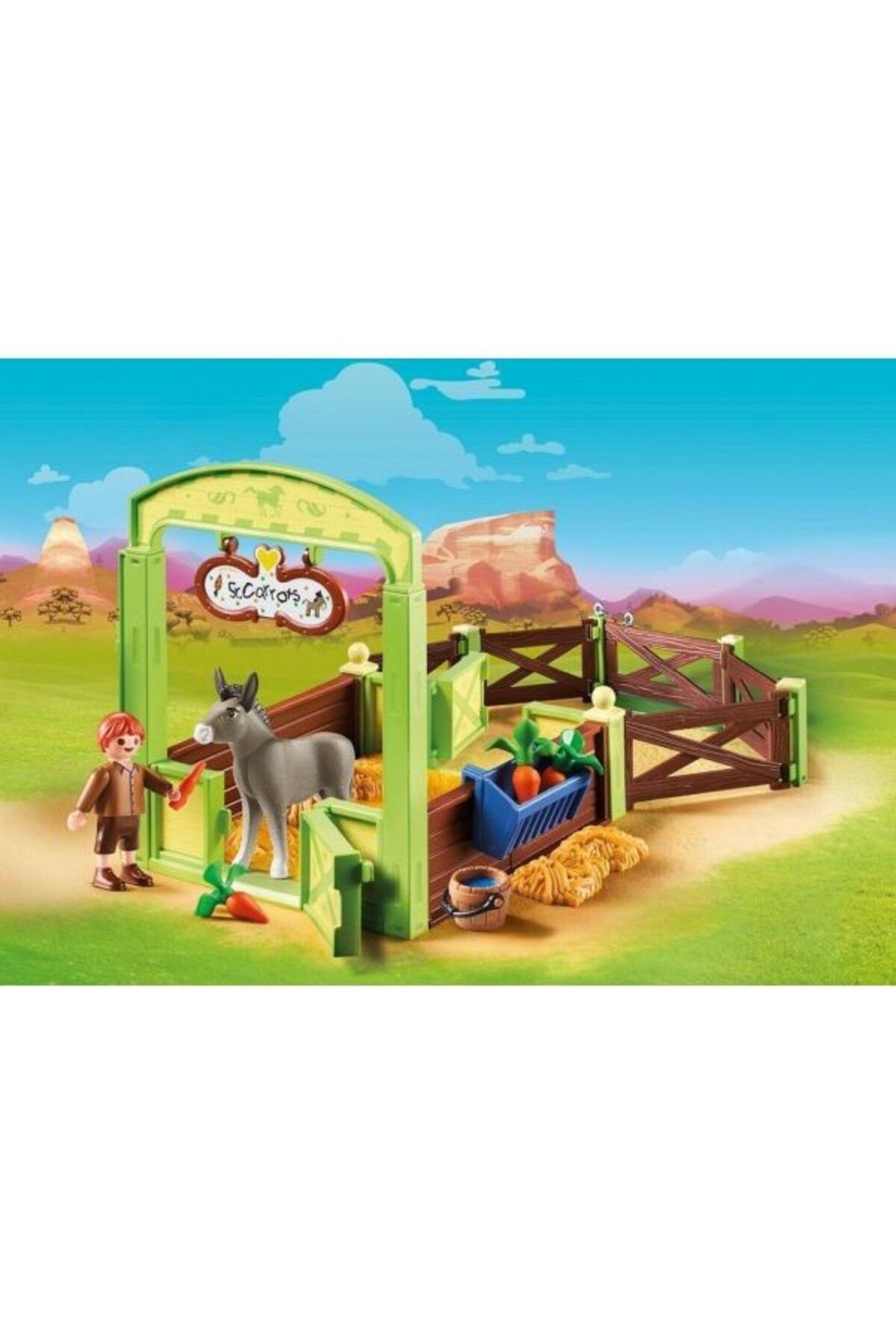 Playmobil-Playmobil - Grajd Si Copil Cu Morcovi 6