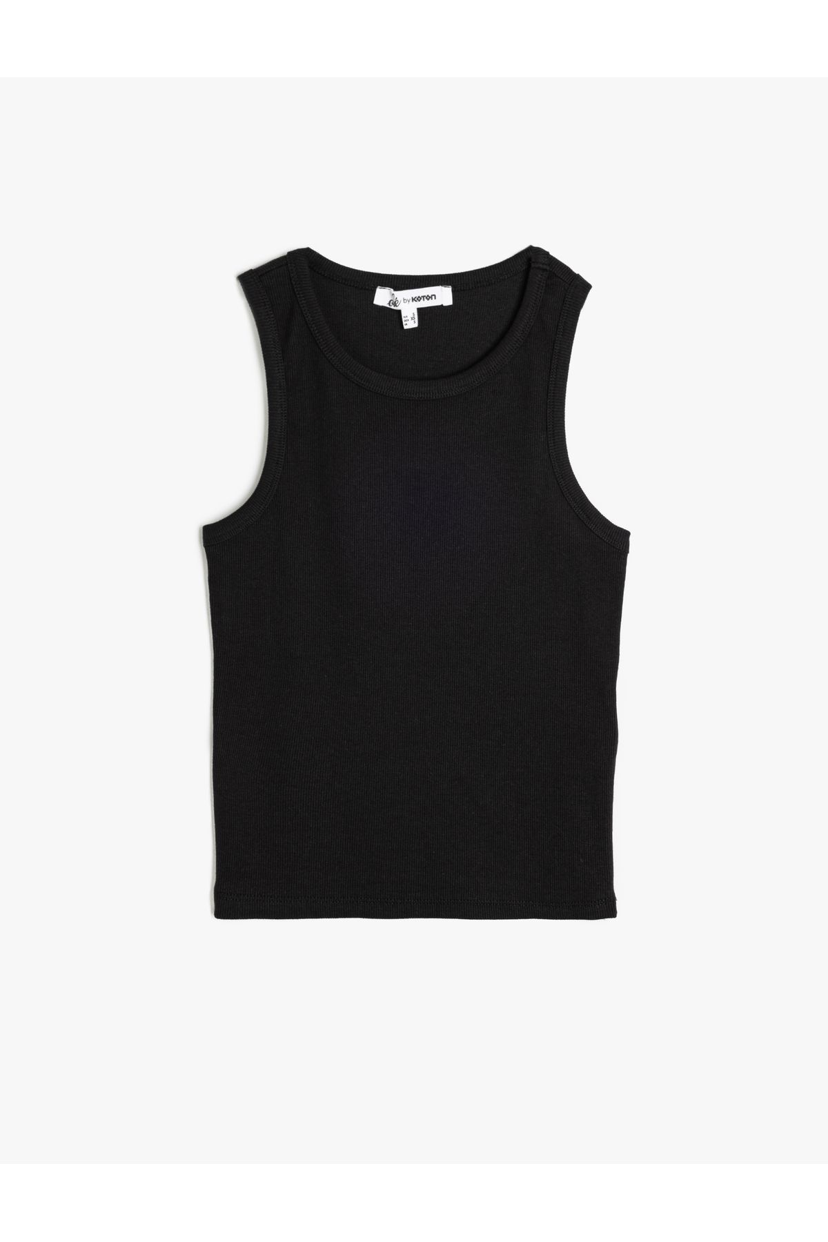 Koton Yeni Sezon Bisiklet Yaka Kolsuz Slim Fit Basic Kadın Atlet