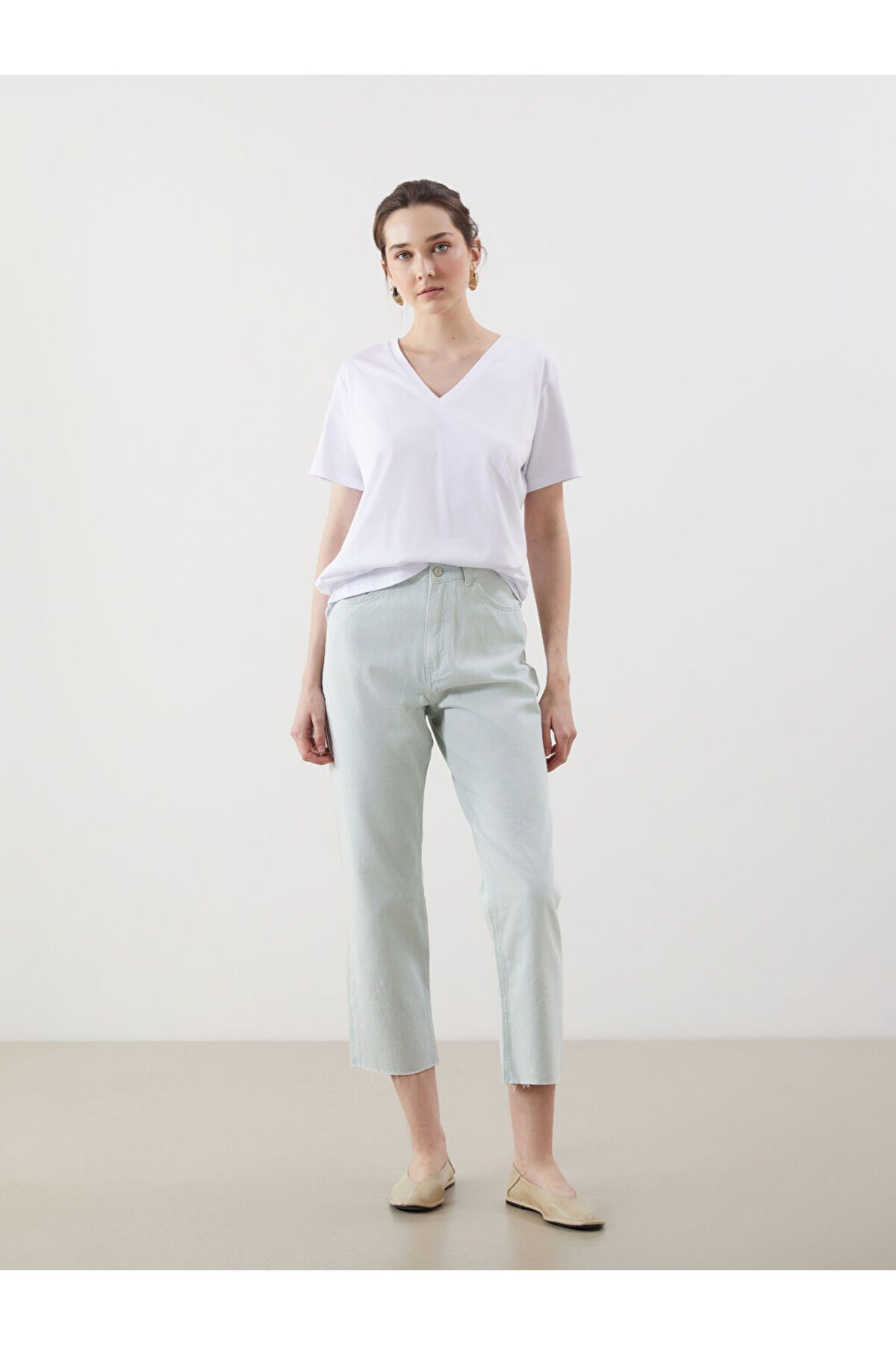 LC Waikiki Standart Fit Gabardin Kadın Pantolon