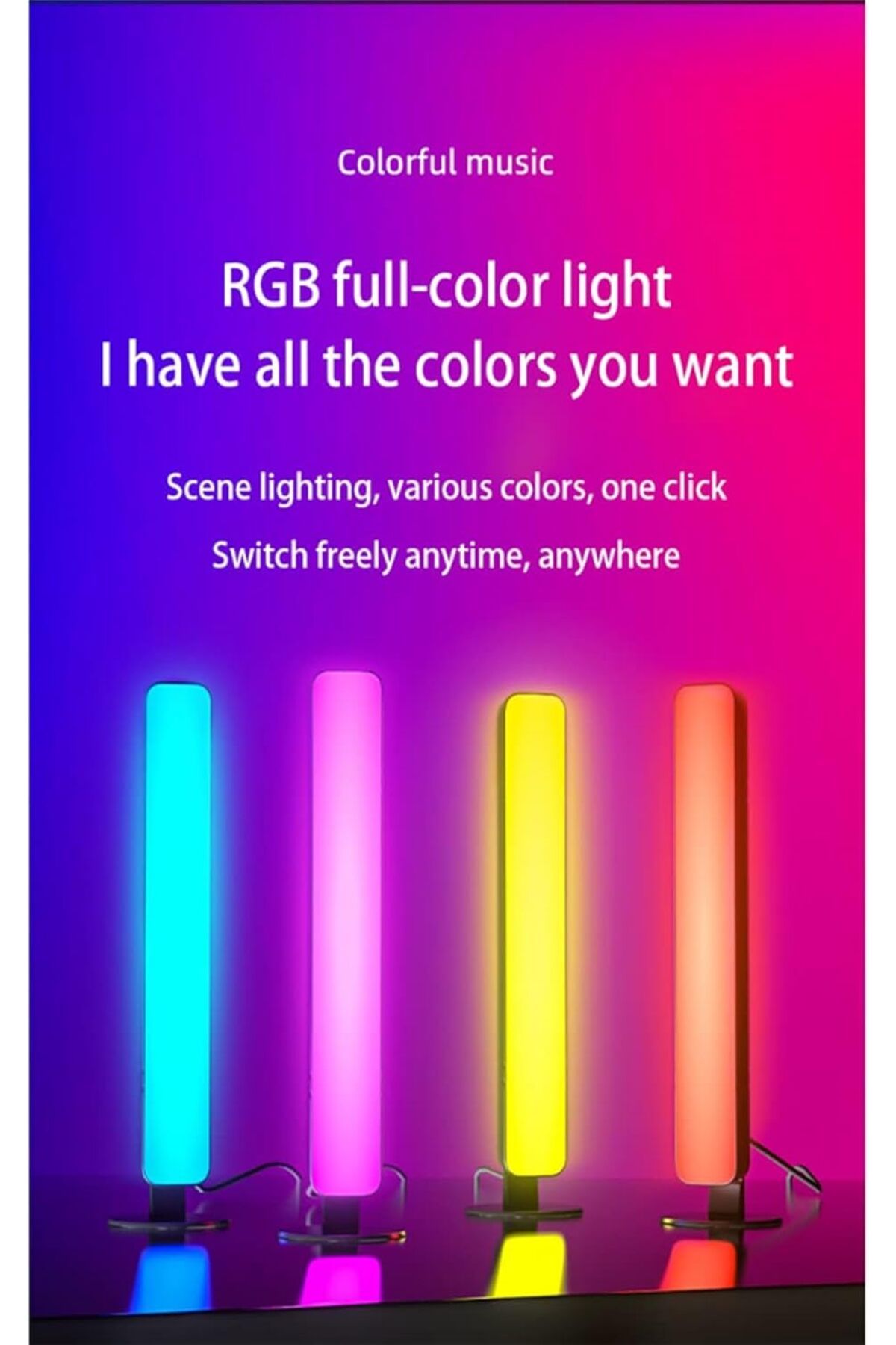 COOYA-شريط إضاءة LED ذكي، مع 16 تدرج لوني أو 4 أوضاع ديناميكية، يتزامن مع الموسيقى، لأجهزة الكمبيوتر والتلفزيون والغرفة 6