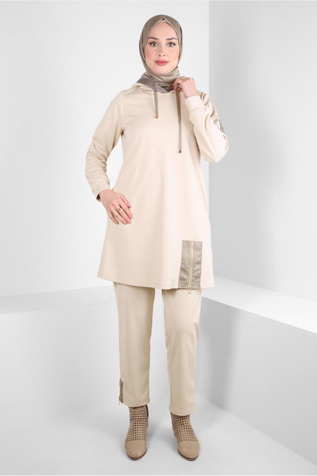 کت و شلوار کلاه دار 44212 Alvina