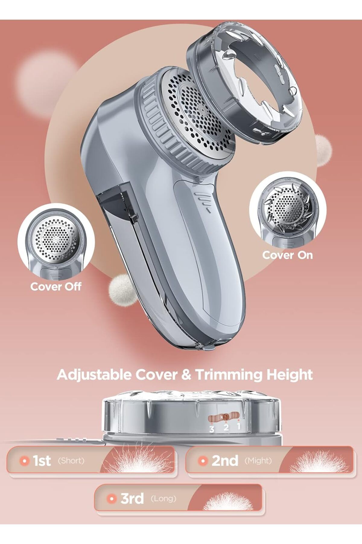 COOYA-2 - in - 1 Fabric Shaver, Electric Lint Remover for Clothes, Efficient and Secure for Fabric Care 4