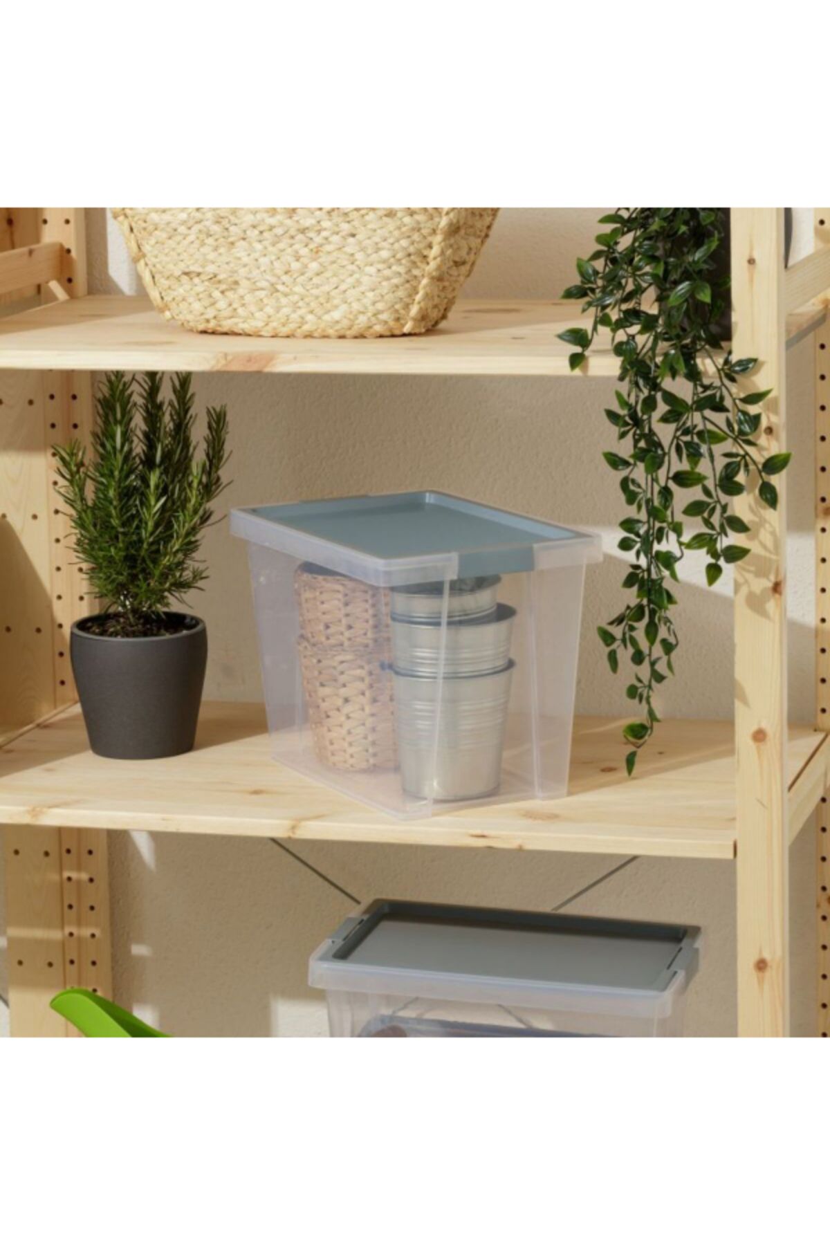 Tatay-Hinged Handle Multipurpose Stackable Storage Box with Lid 15 Liter 2