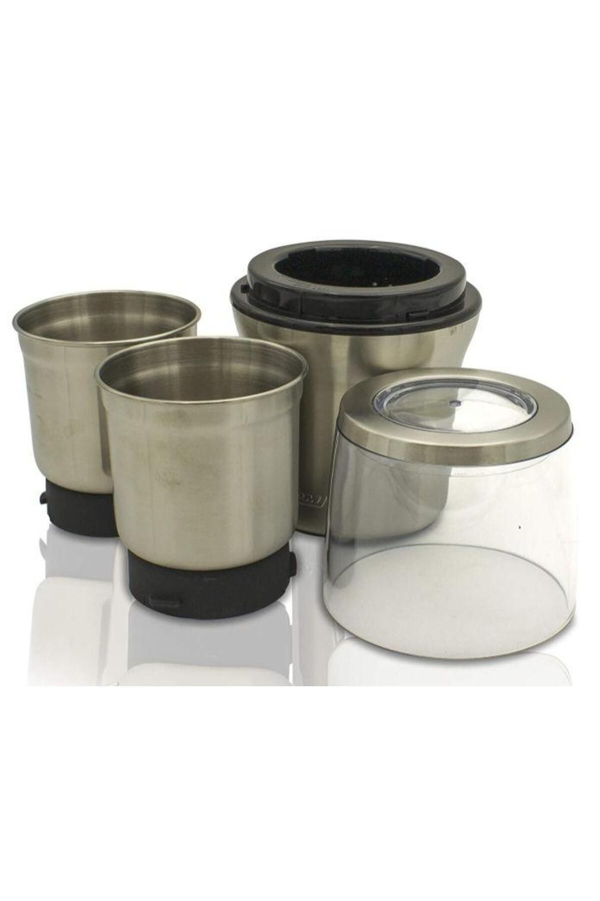 MPM-Rasnita cafea si cereale MPM MMK-06M, 200 W, 70 g, 2 Recipiente, Functie impuls (Argintiu) 3