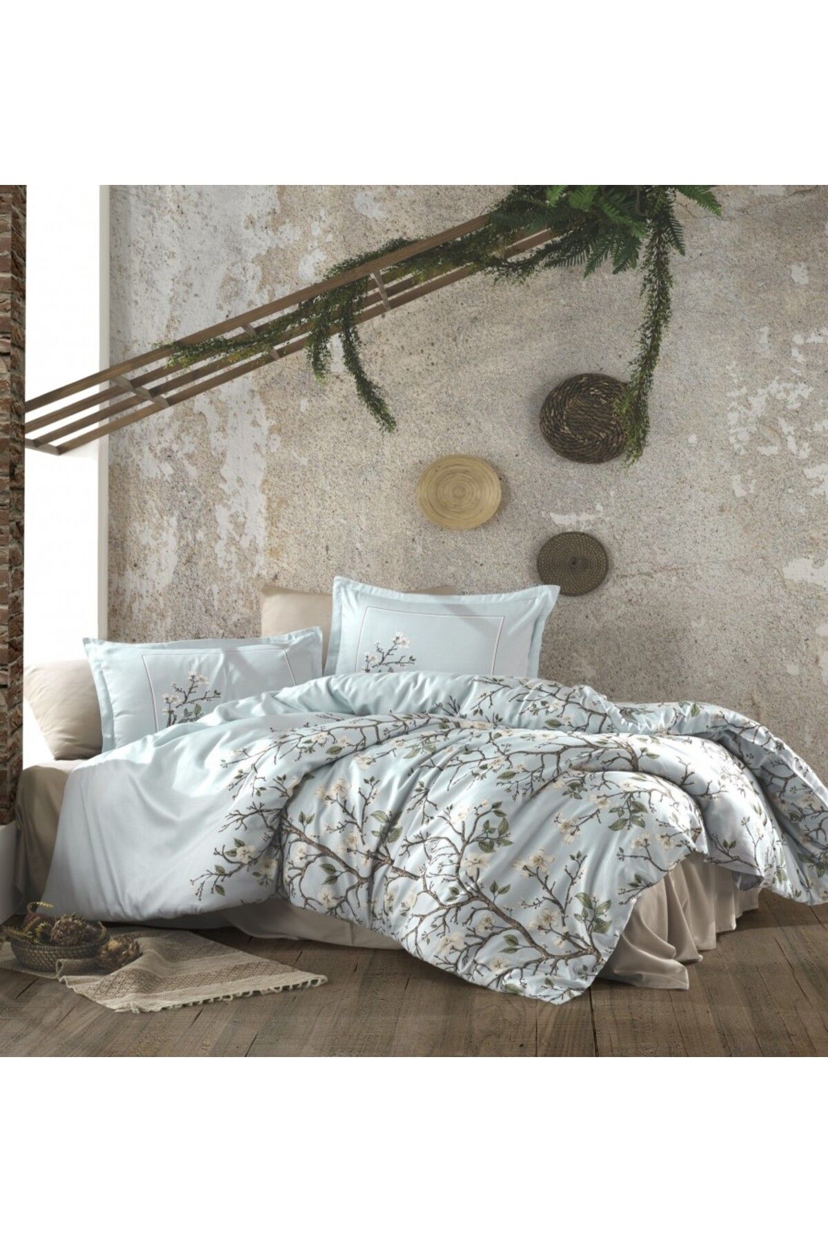 Pucioasa-Luxury satin double bed linen, Alvin V1 Mint 1