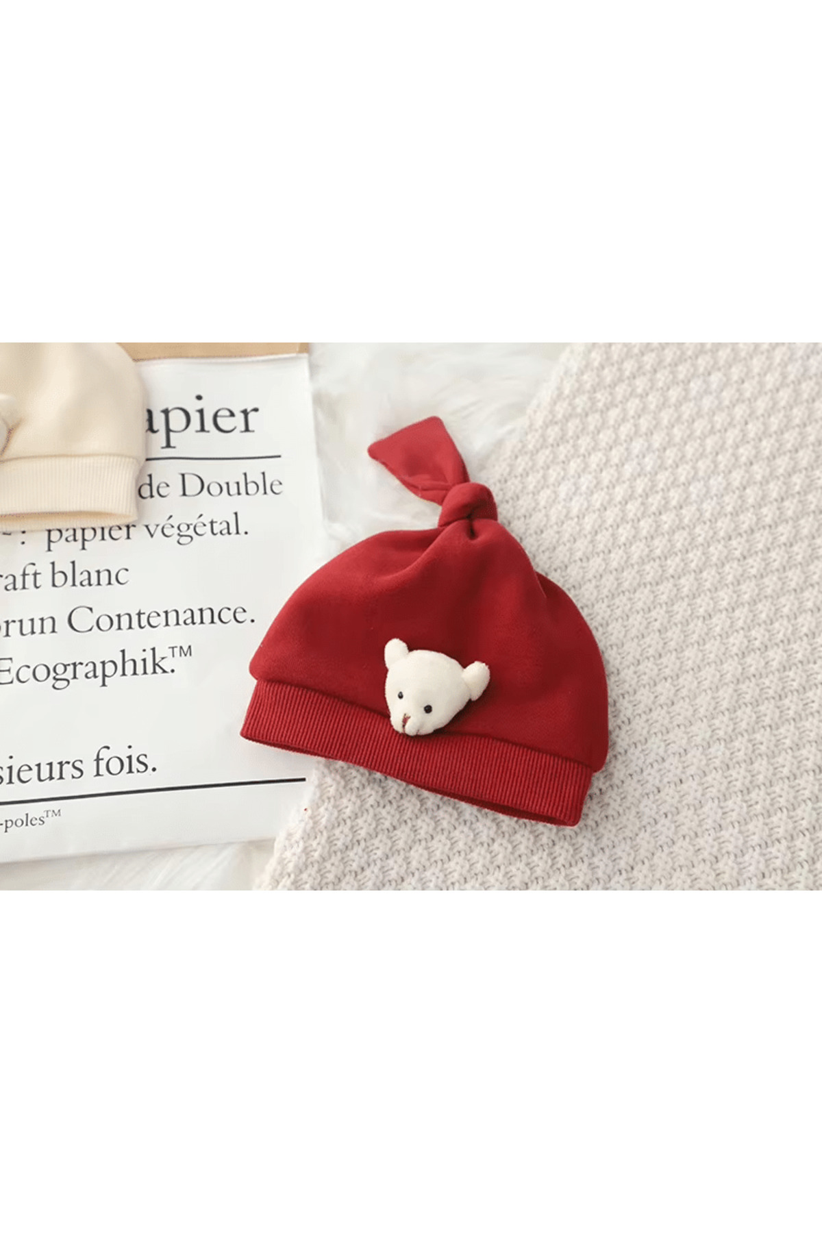 nannie-Cute Bear Kids Red Jumpsuit - 6-9 months 4