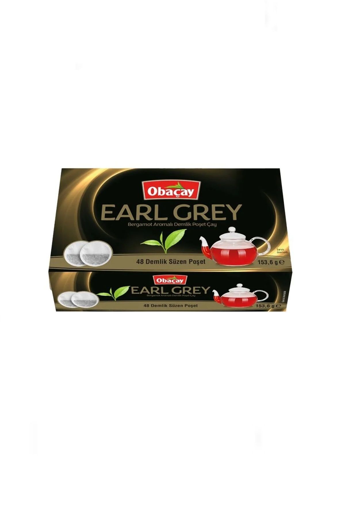 Obaçay Earl Grey Bergamot Aromalı Demlik Poşet Çay (48x3,2 gr.)