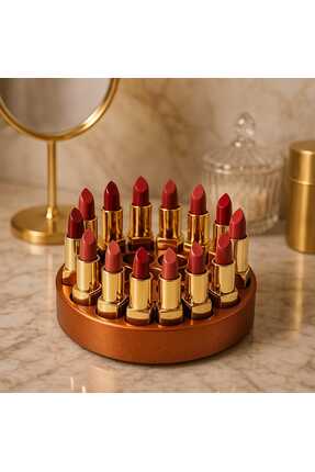 HOBİMİZ İŞİMİZ %100 Beton - Lipstick & Ruj Düzenleyici - 15 x 2,5 cm - 19 Böl...