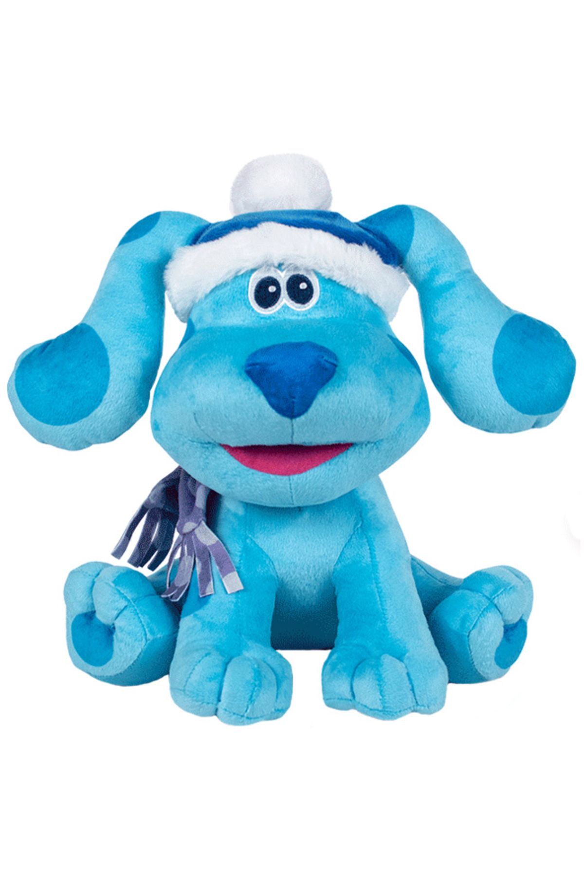 Play By Play Jucarie Din Plus Blue Cu Fes Si Fular, Ghicitorile Lui Blue Si Tu!, 23 Cm - One Size
