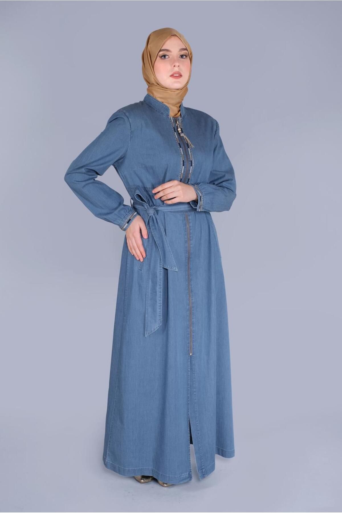 کت جین کمربند 10244 Alvina