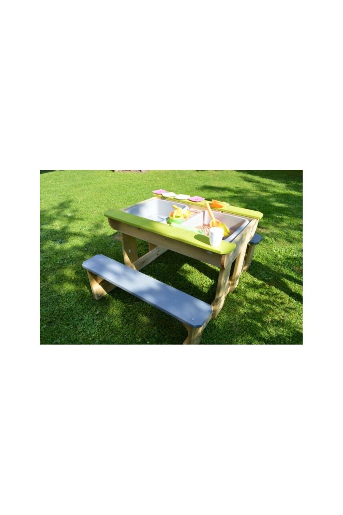 Wendi Toys Masa De Picnic Senzoriala T2 Deluxe Cu Bancute Si Loc Pentru Nisip Si Apa, Wendi Toys - One Size