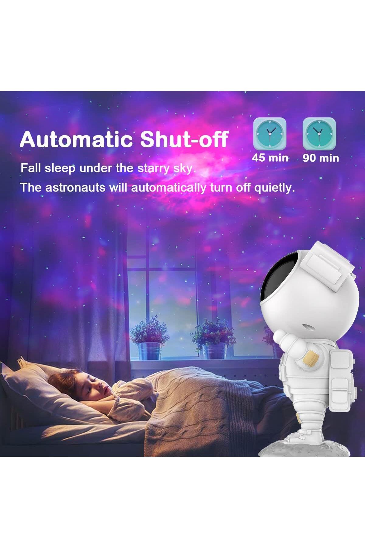 COOYA-Astronaut Galaxy Light Projector, Space Buddy Projector, with Remote Control and Timer, for Bedroom 5