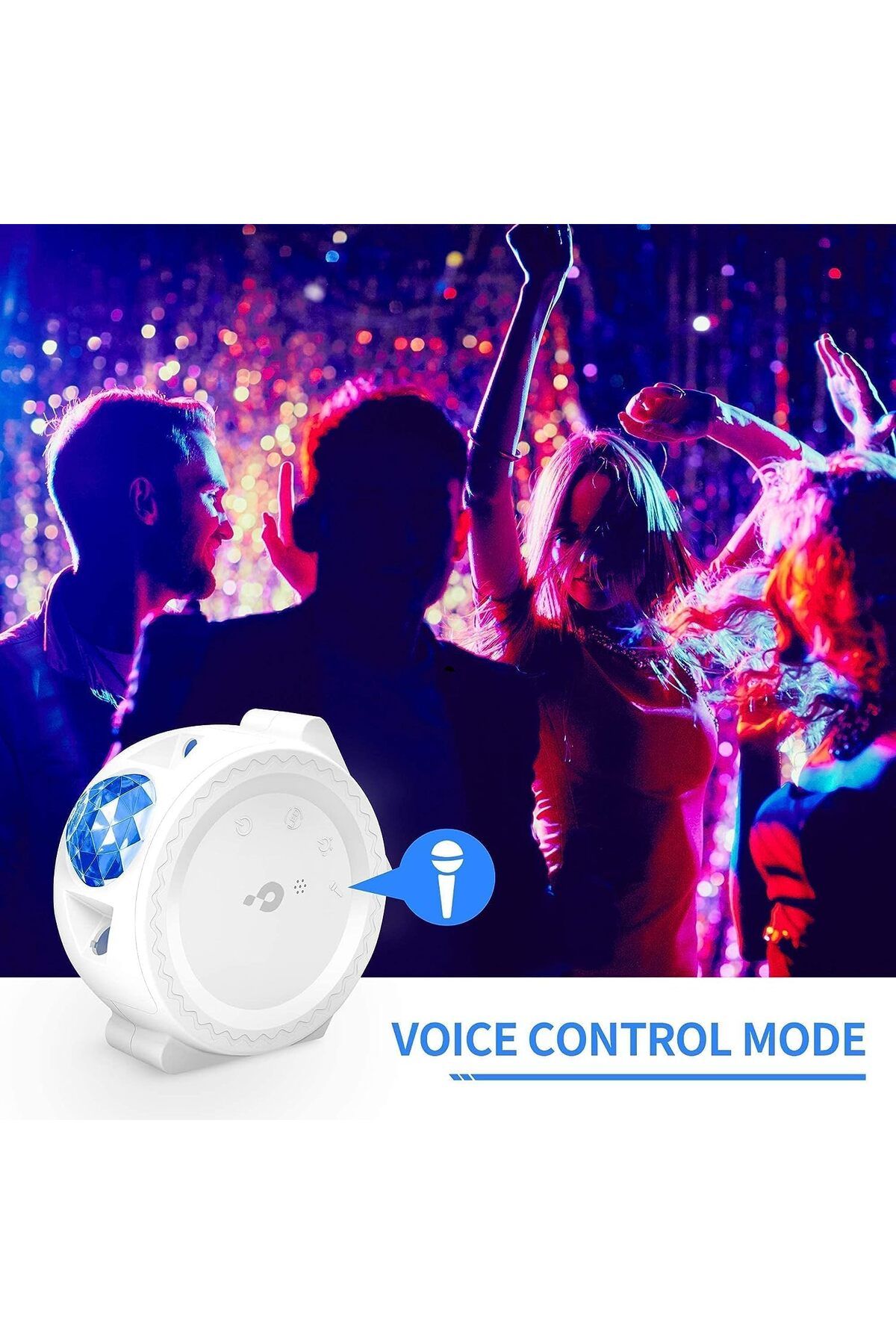 COOYA-3 in 1 Dynamic Galaxy Projector Night Light,Touch Control,Adjustable Angle,Three Projection Effects 5