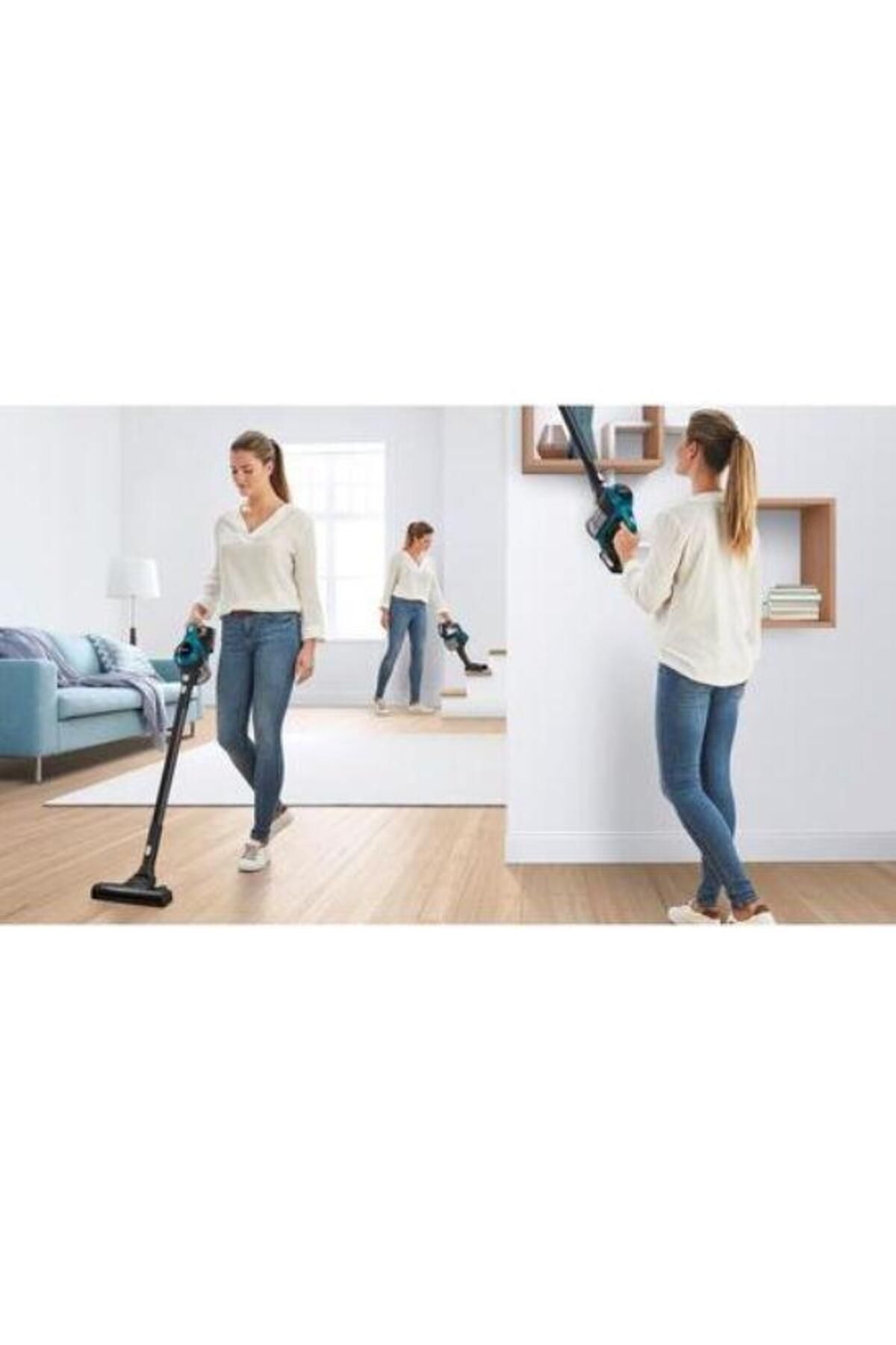 Bosch-Aspirator vertical Bosch BBS611LAG, 18 V, 0,3 L, Autonomie 30 min. (Negru/Albastru) 2