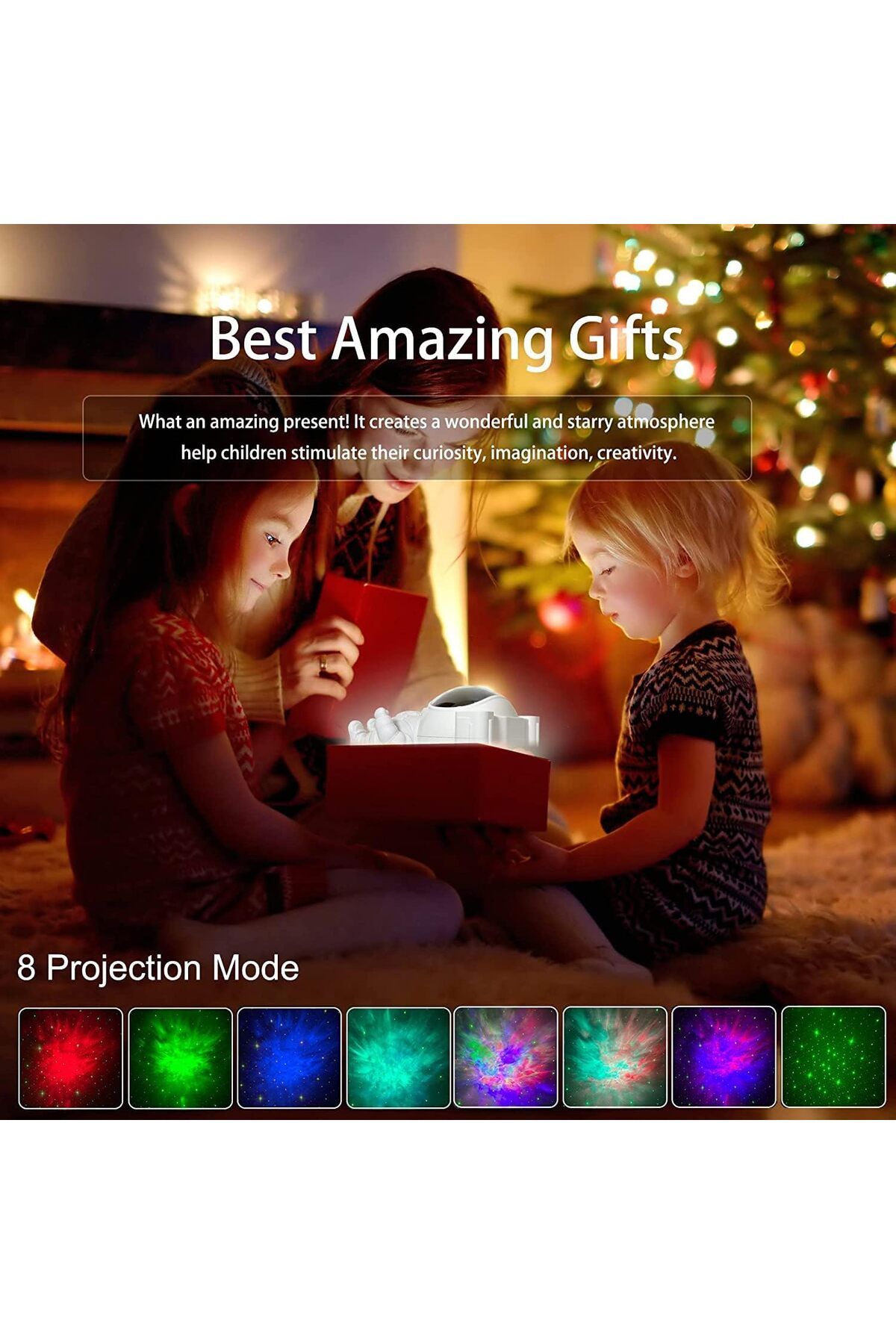 COOYA-Star Projector Night Light with Timer, Remote Control and 360°Adjustable Design 7