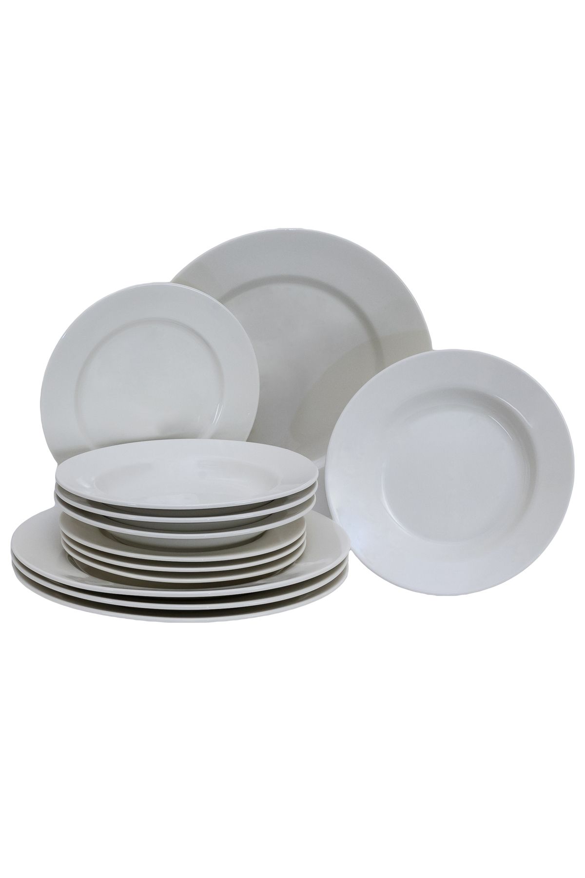 Cesiro Set Farfurii 12 Piese, Pentru 4 Persoane, North Pole, Cesiro, Portelan, Alb - One Size