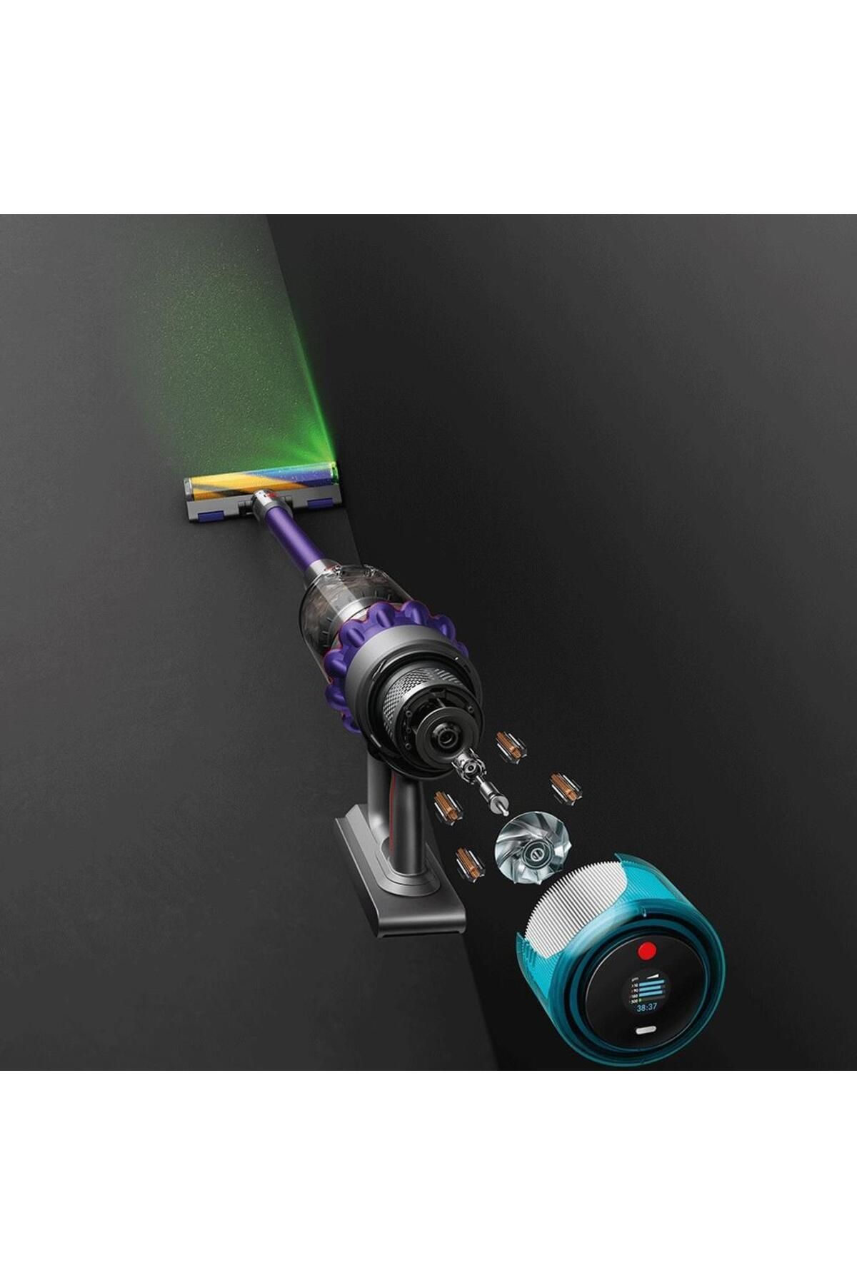 DYSON-Aspirator vertical Dyson Gen5 Detect Absolute, 752W, putere de aspirare 280 AW (Mov/Argintiu) 7