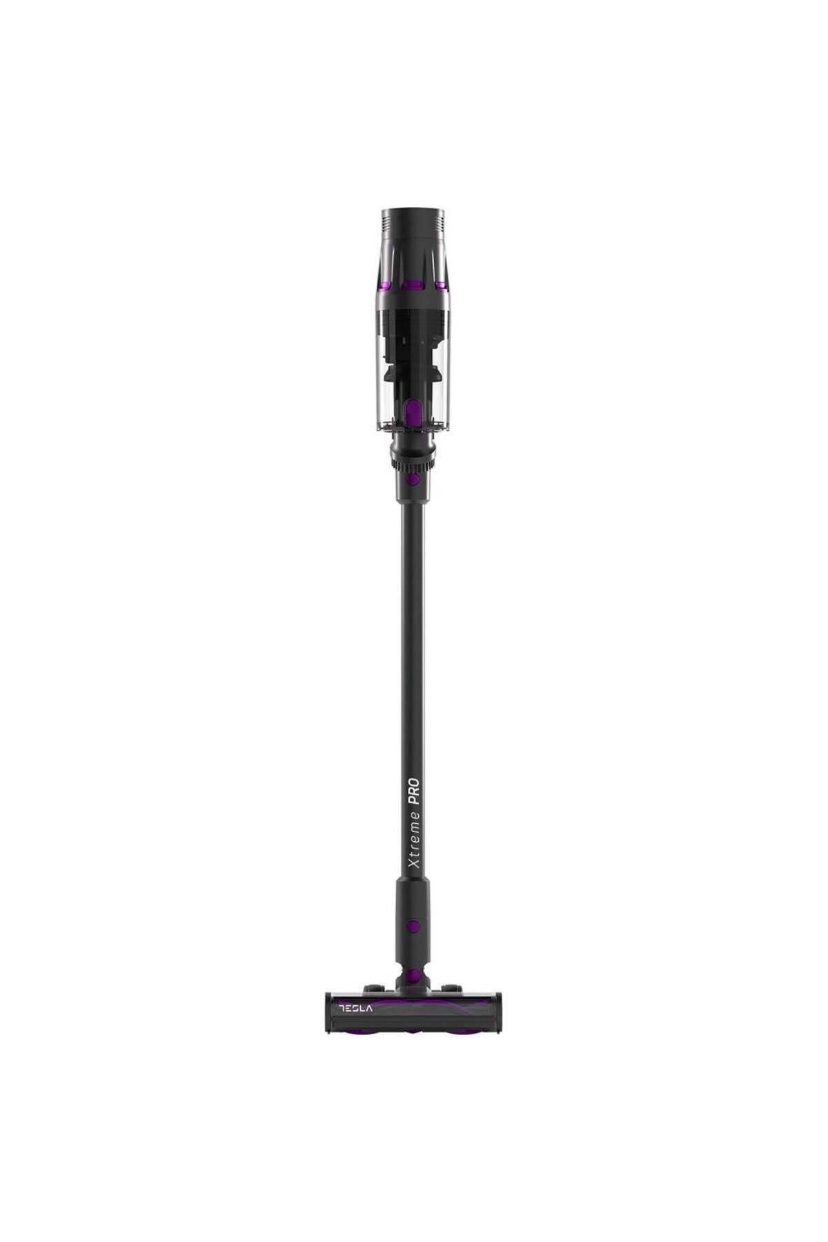 TESLA Aspirator Vertical Tesla , 500 W, 29.6 V, 3 Viteze, Capacitate 600 Ml, Filtrare Hepa (gri/mov) - One Size