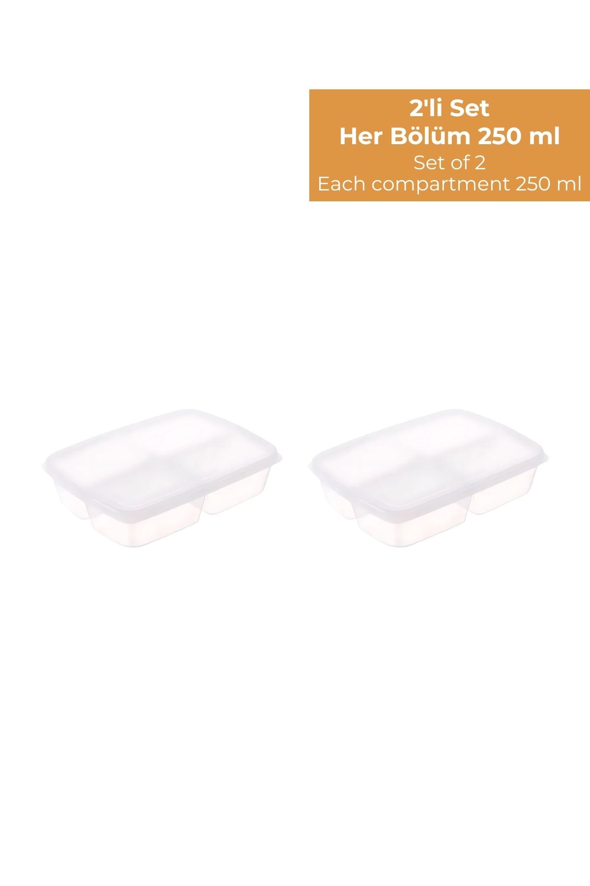 Hesaplı Kasa-4 Compartment Refrigerator Organizer 1 Lt, Friz Organizer, Set of 2 6