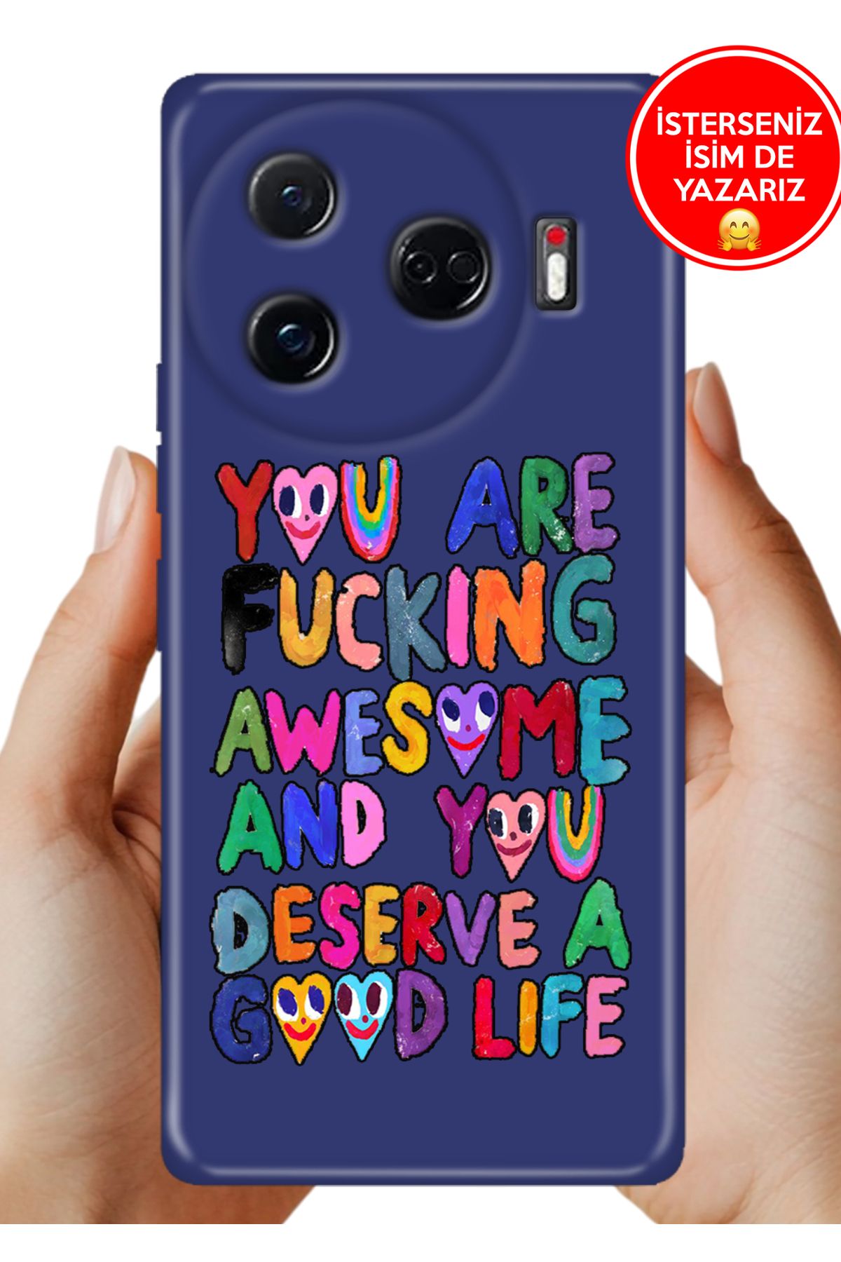 TECNO Camon 30 Pro Kılıf FullCover Resimli Desenli Silikon Deserve