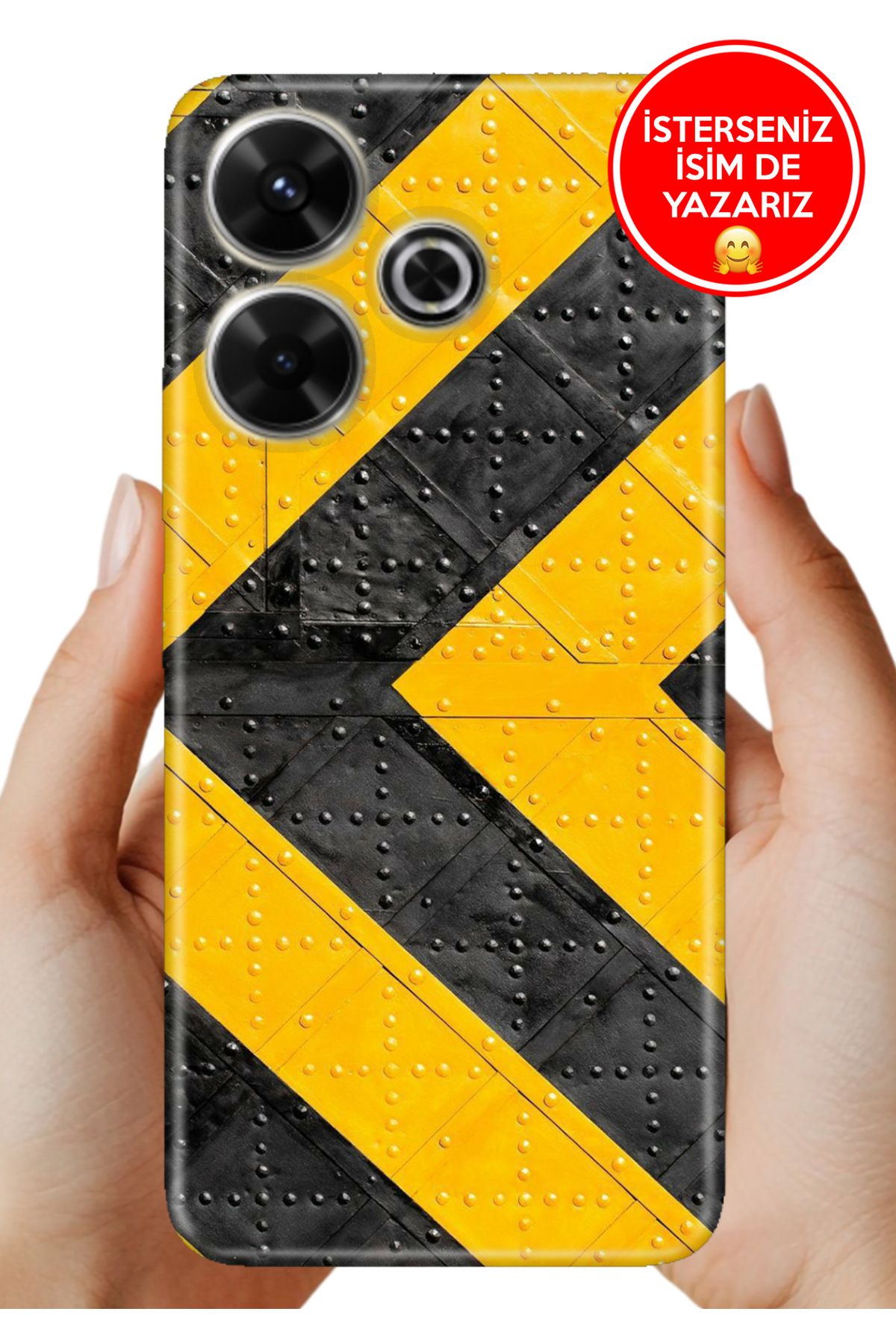 Cekuonline Xiaomi Redmi 13 4G Kılıf FullCover Resimli Desenli Silikon Çok Tehlikeli