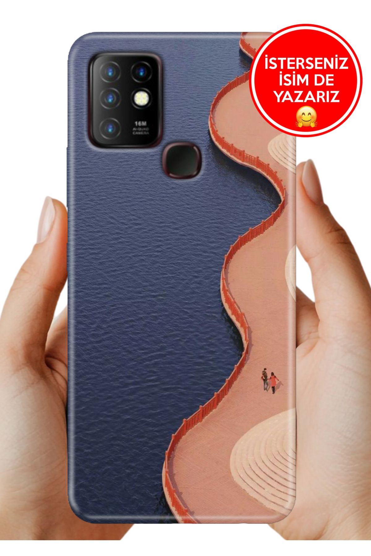 Cekuonline İnfinix Hot 10 Kılıf Baskılı Life Style Kapak Silikon Göl Kenarı