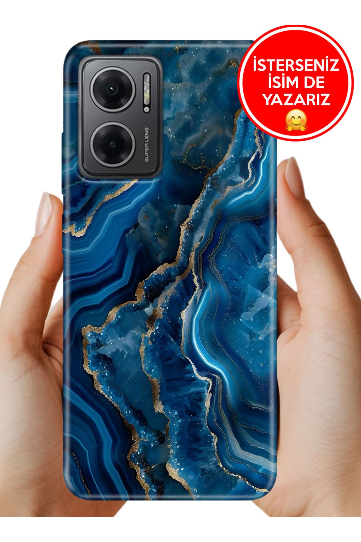 Cekuonline Redmi Note 11E Kılıf FullCover Resimli Desenli Silikon DarkAmetist