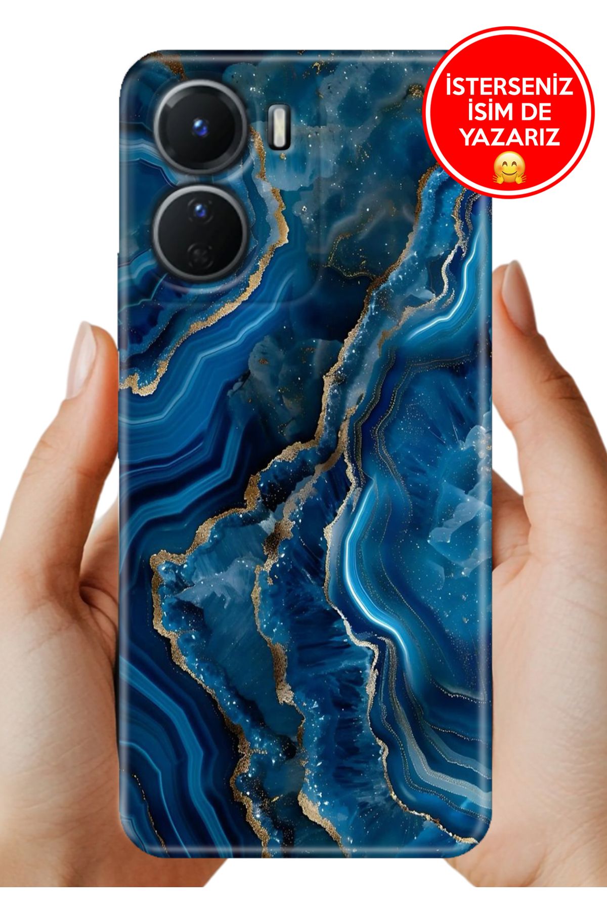 Cekuonline Y16 Kılıf FullCover Resimli Desenli Silikon DarkAmetist