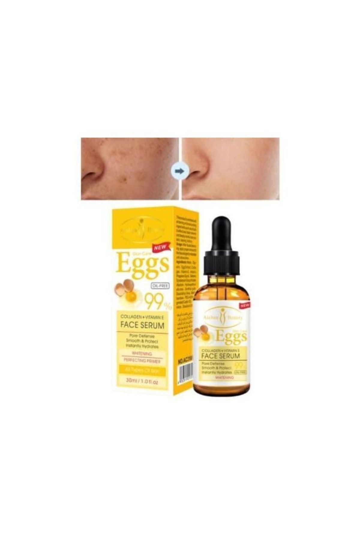 Aichun Beauty-Serum 99% Vitamin E & Collagen Face Lifting, Oil Control, Acne Treatment & Primer 3