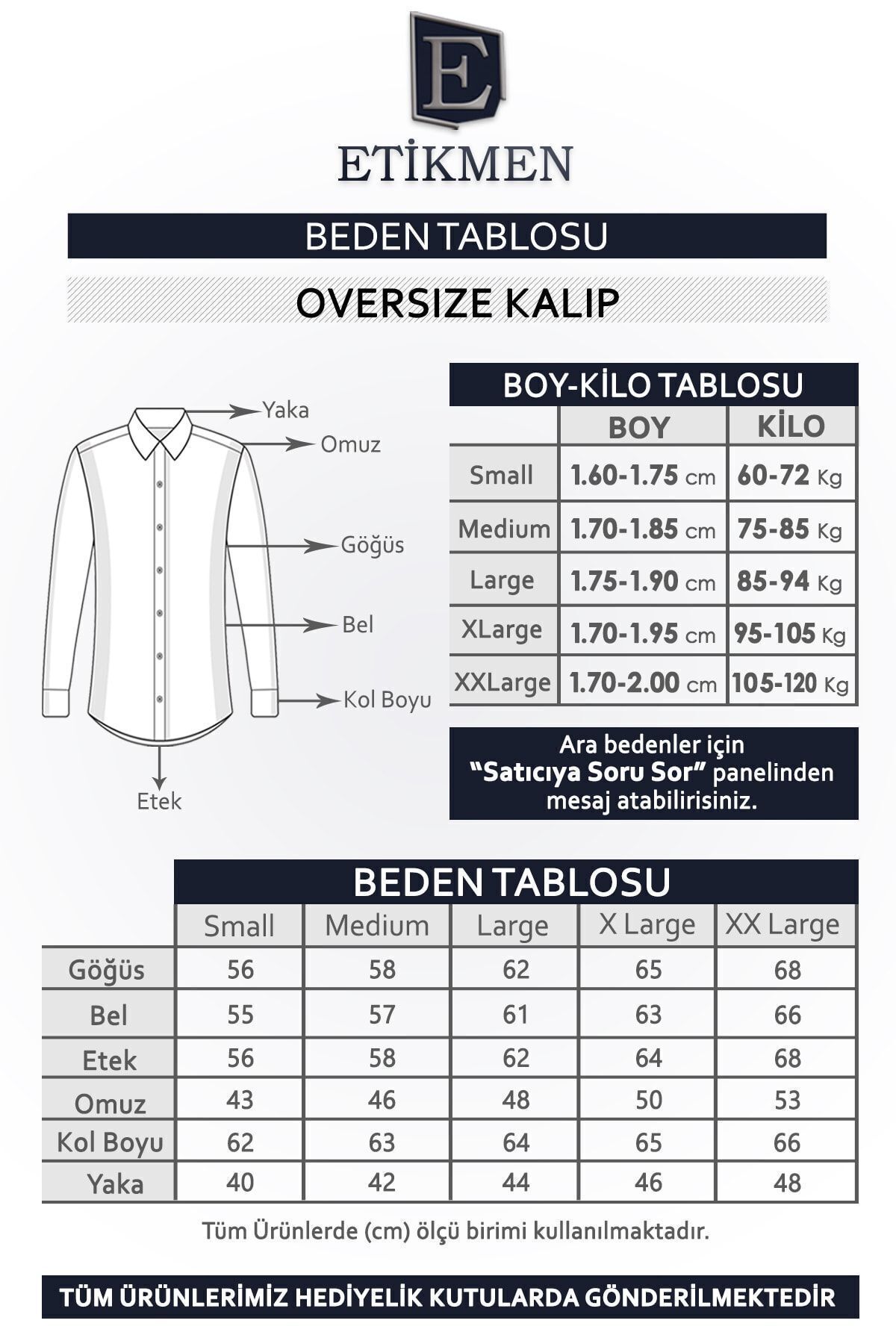 Lacivert Kahve Geçişli Oversize Oduncu Erkek Gömlek — سرمه‌ای 081 — تصویر 7 از 9