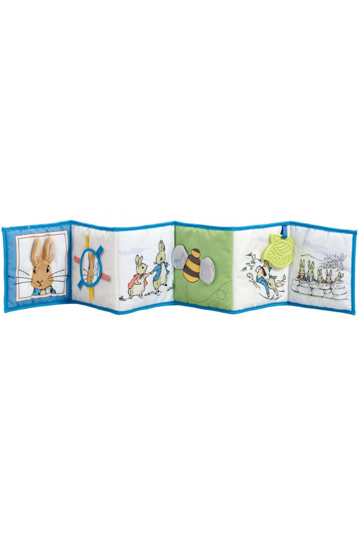 Rainbow-Peter the Rabbit toy - book with two faces for sensory development 3